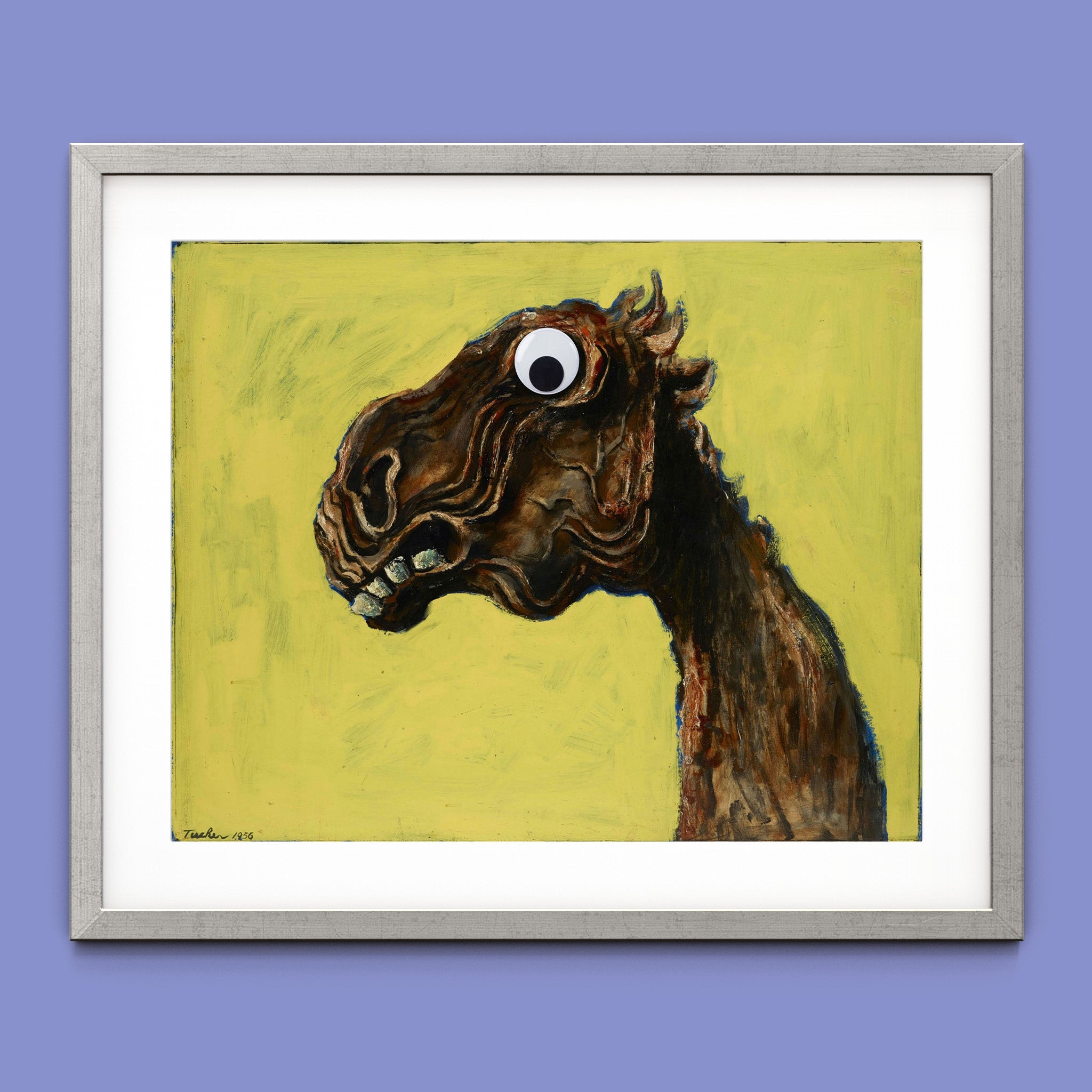Apocalyptic Horse by Albert Tuckergoogly | Whimsical 5x4 Painting