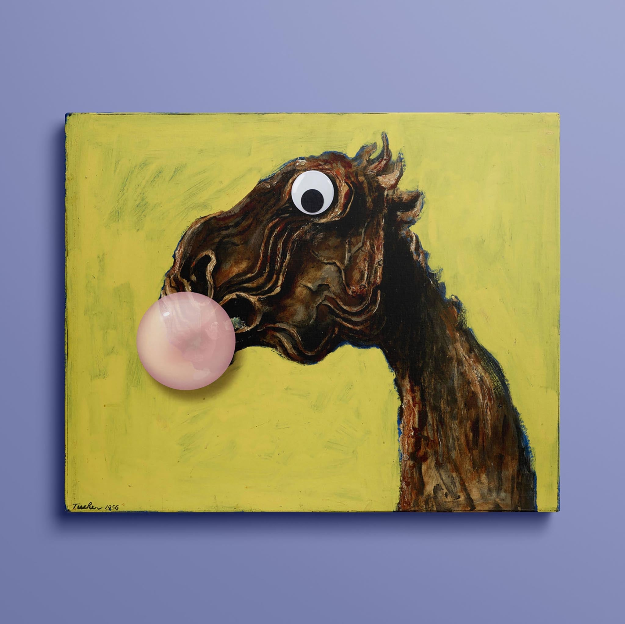 Apocalyptic Horse by Albert Tuckergoogly with a googley eye and bubble