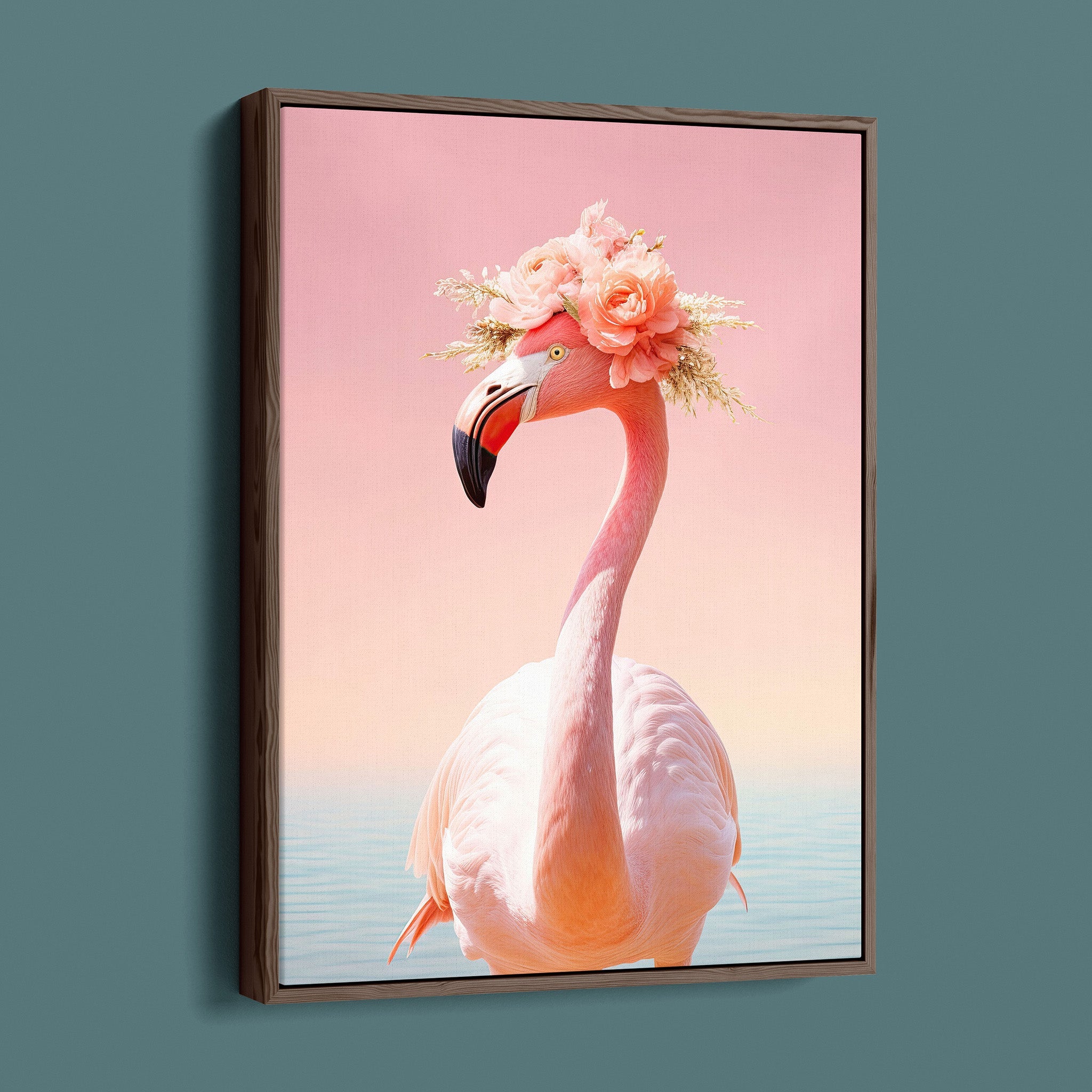 Tropical Vogue - Floral Fashion Flamingo