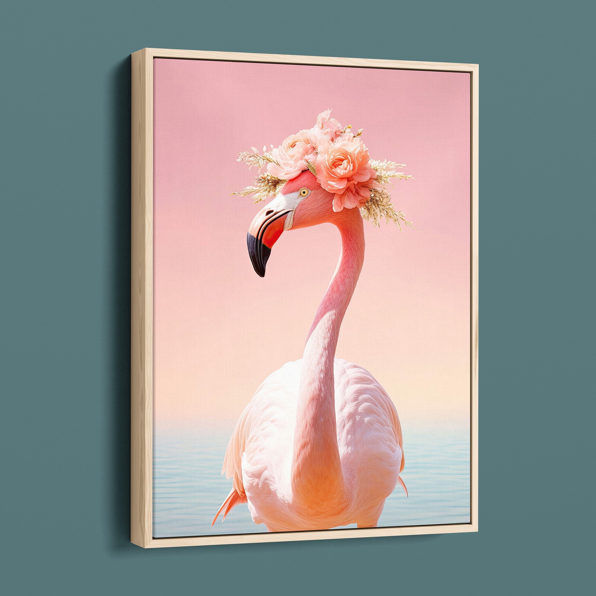 Tropical Vogue - Floral Fashion Flamingo