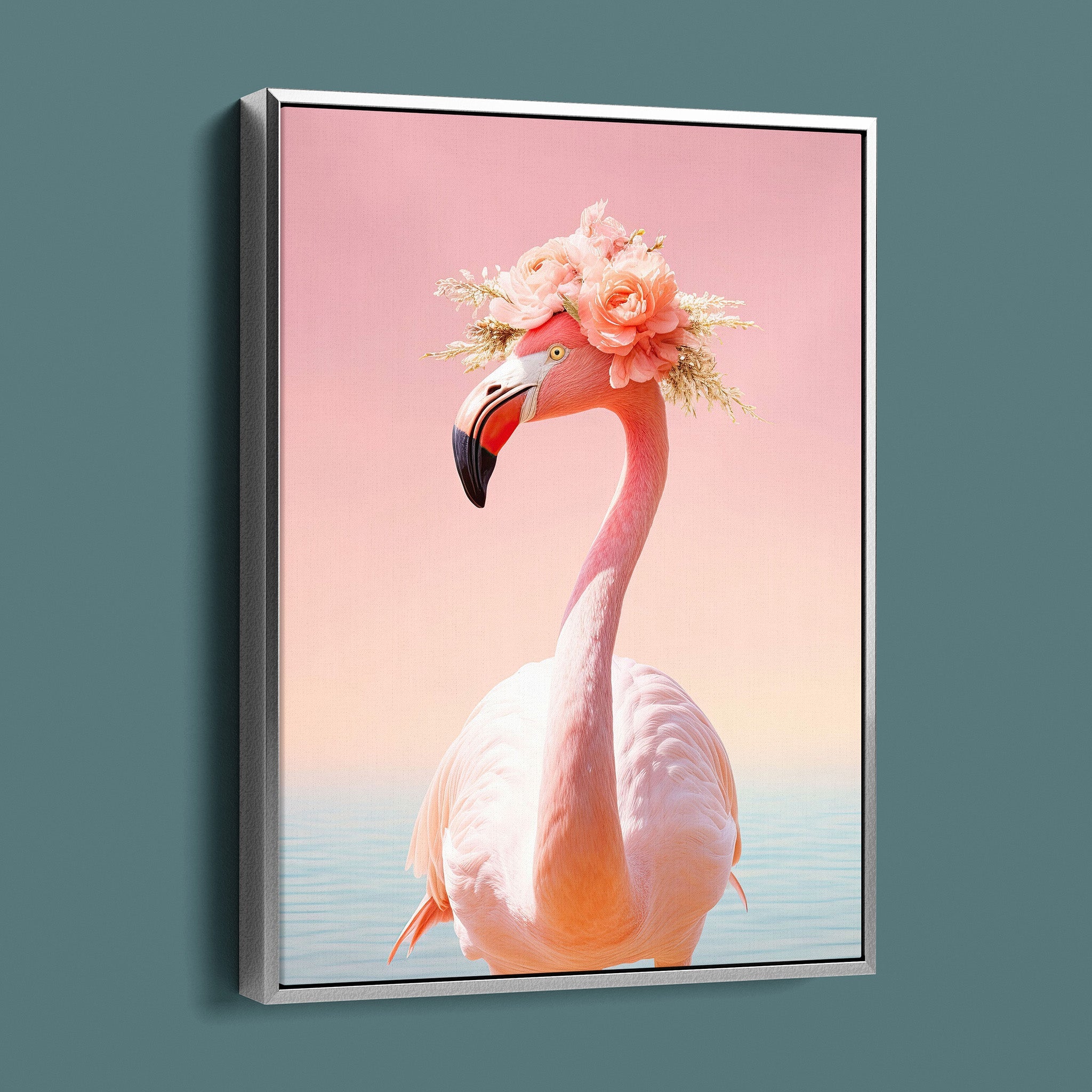 Tropical Vogue - Floral Fashion Flamingo