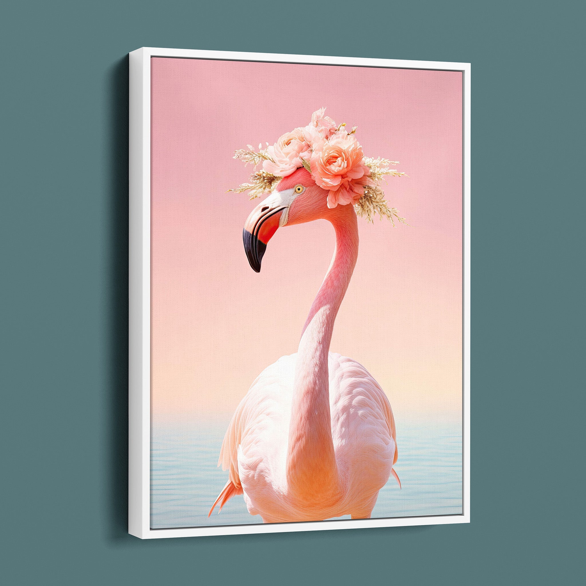 Tropical Vogue - Floral Fashion Flamingo