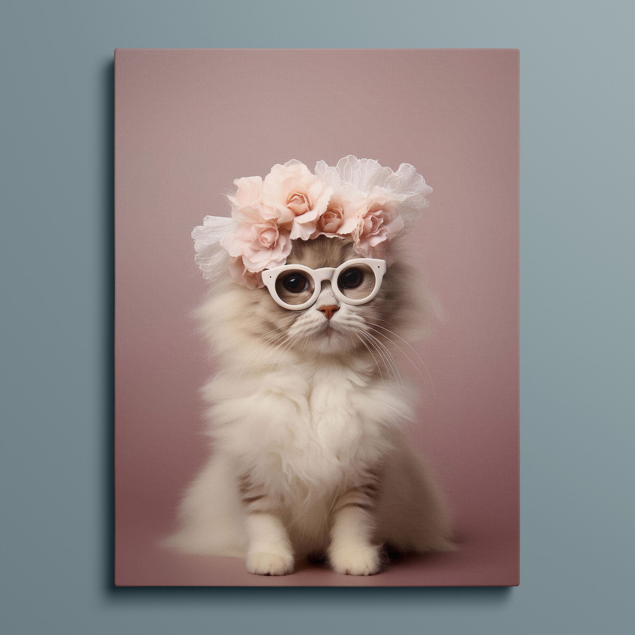 Petals and Paws - Floral Fashion Kitty