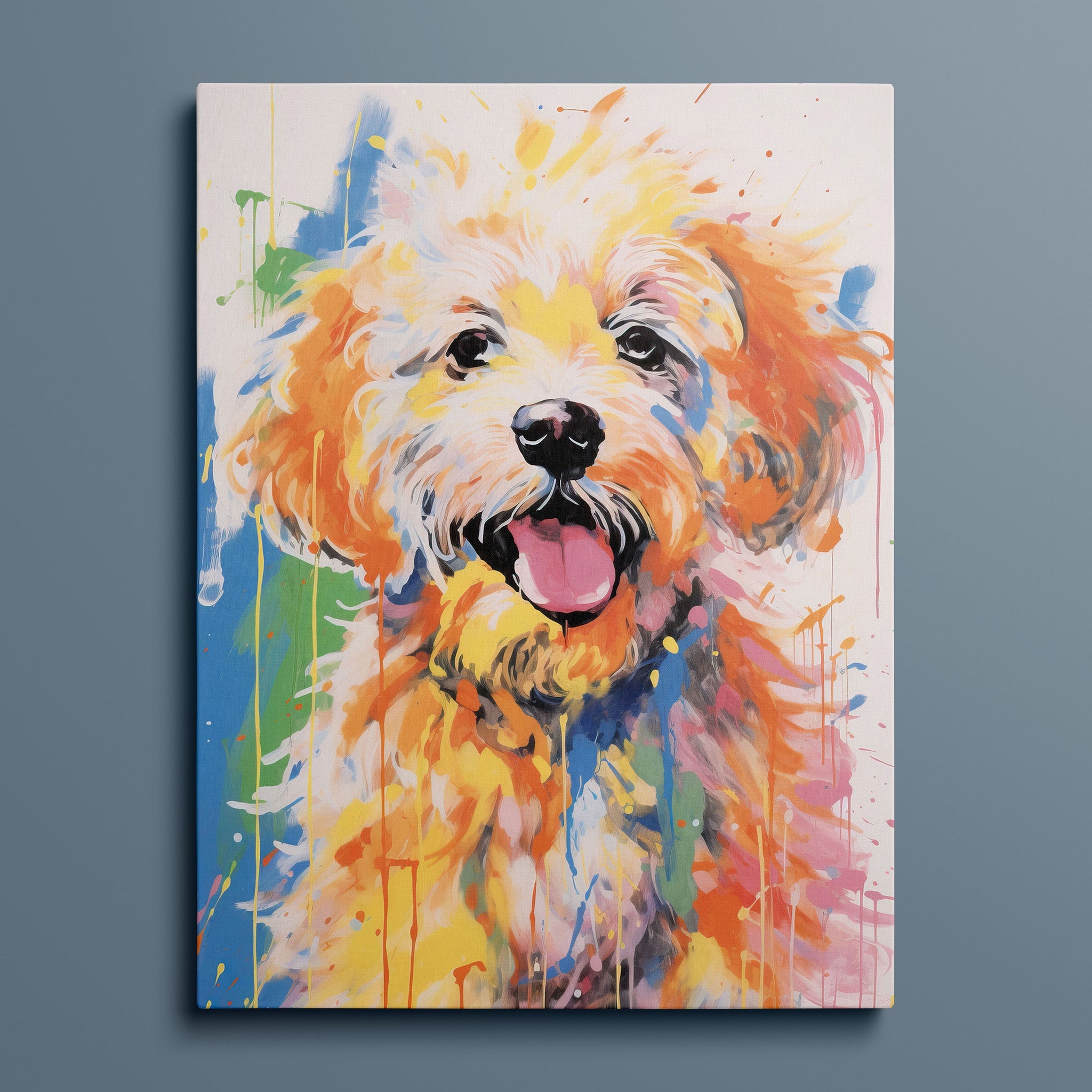 Goldie - Bold Colorful Happy Puppy