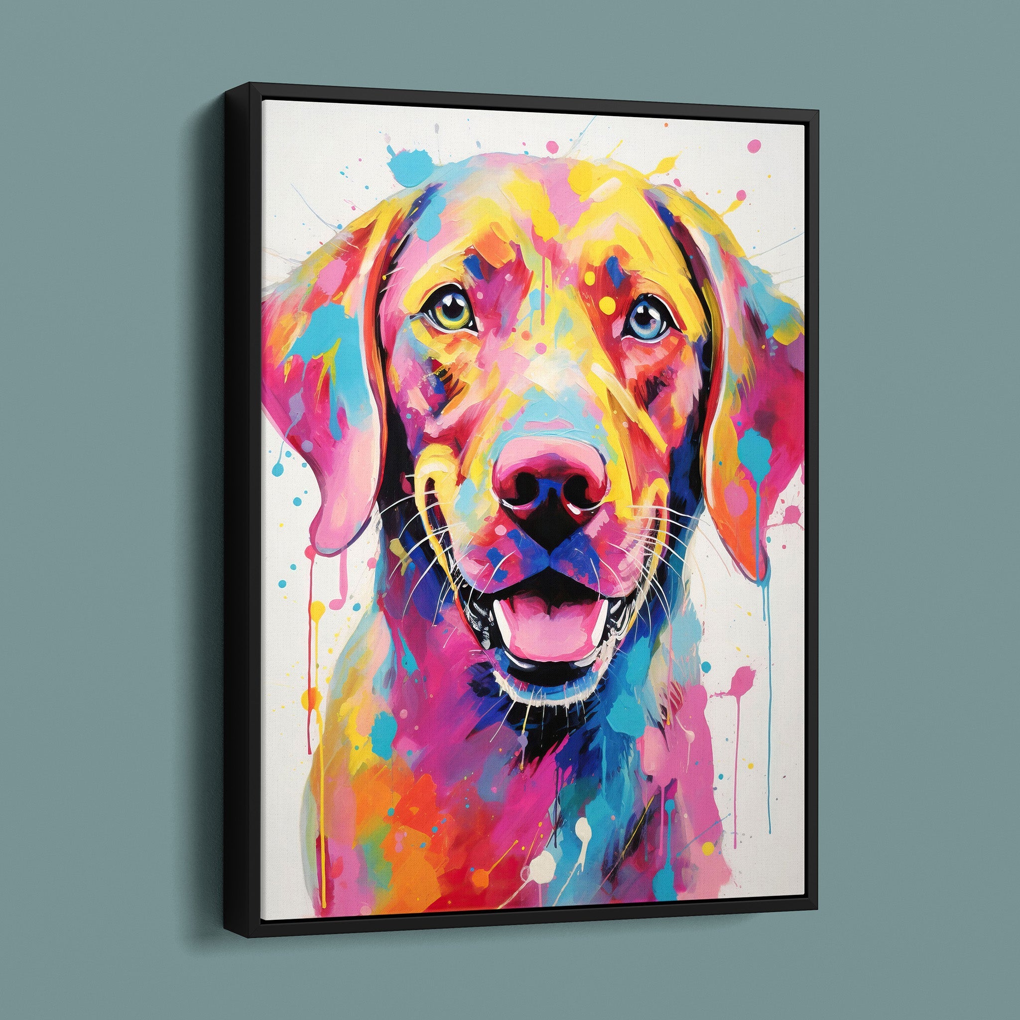 Bold Painted Lab - Colorful Happy Dog