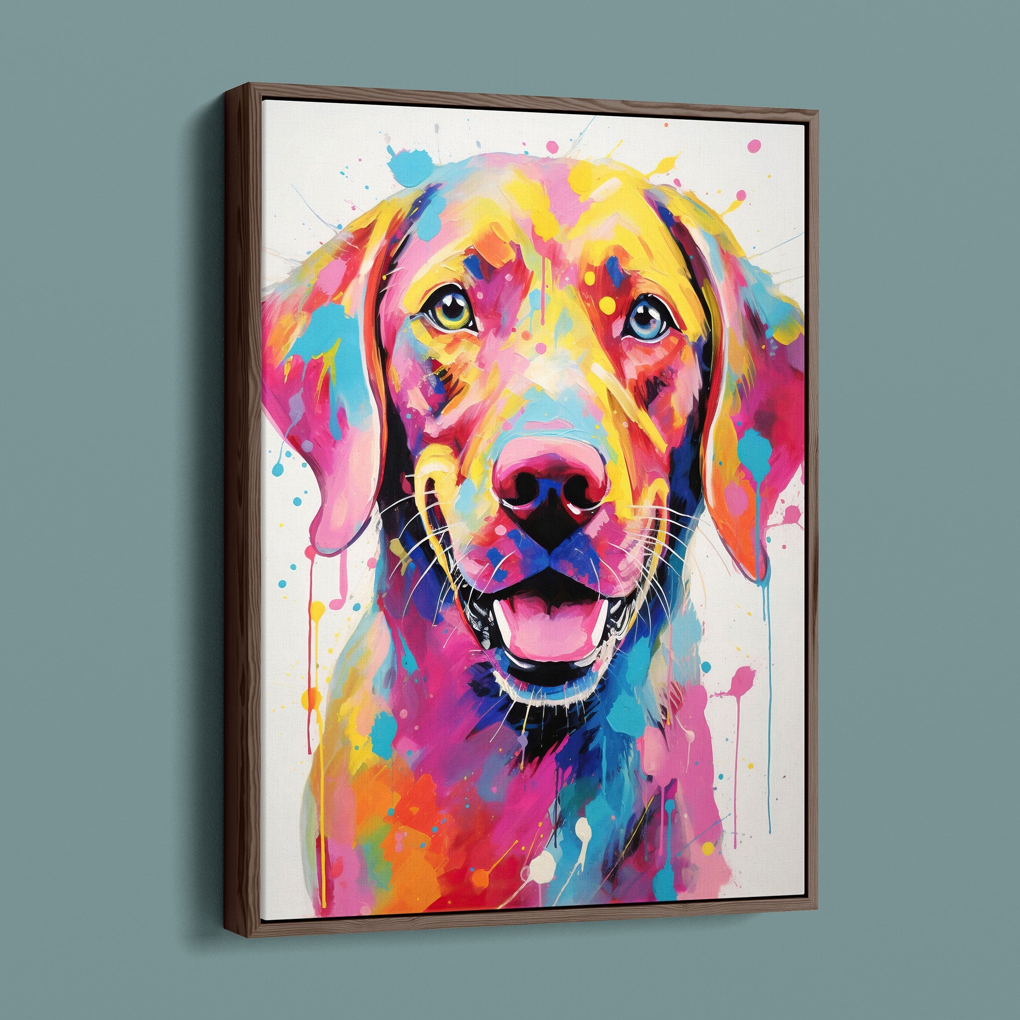 Bold Painted Lab - Colorful Happy Dog