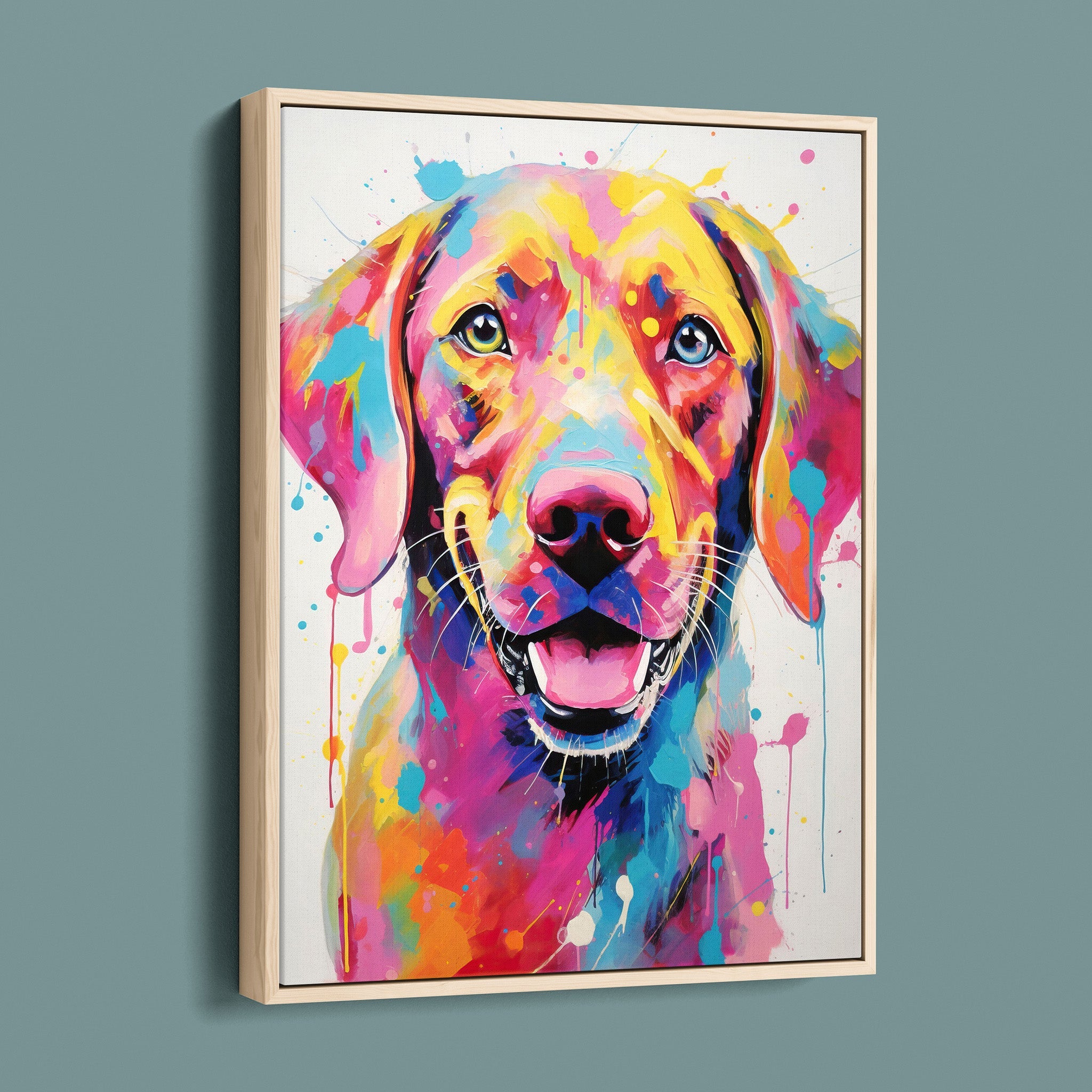 Bold Painted Lab - Colorful Happy Dog