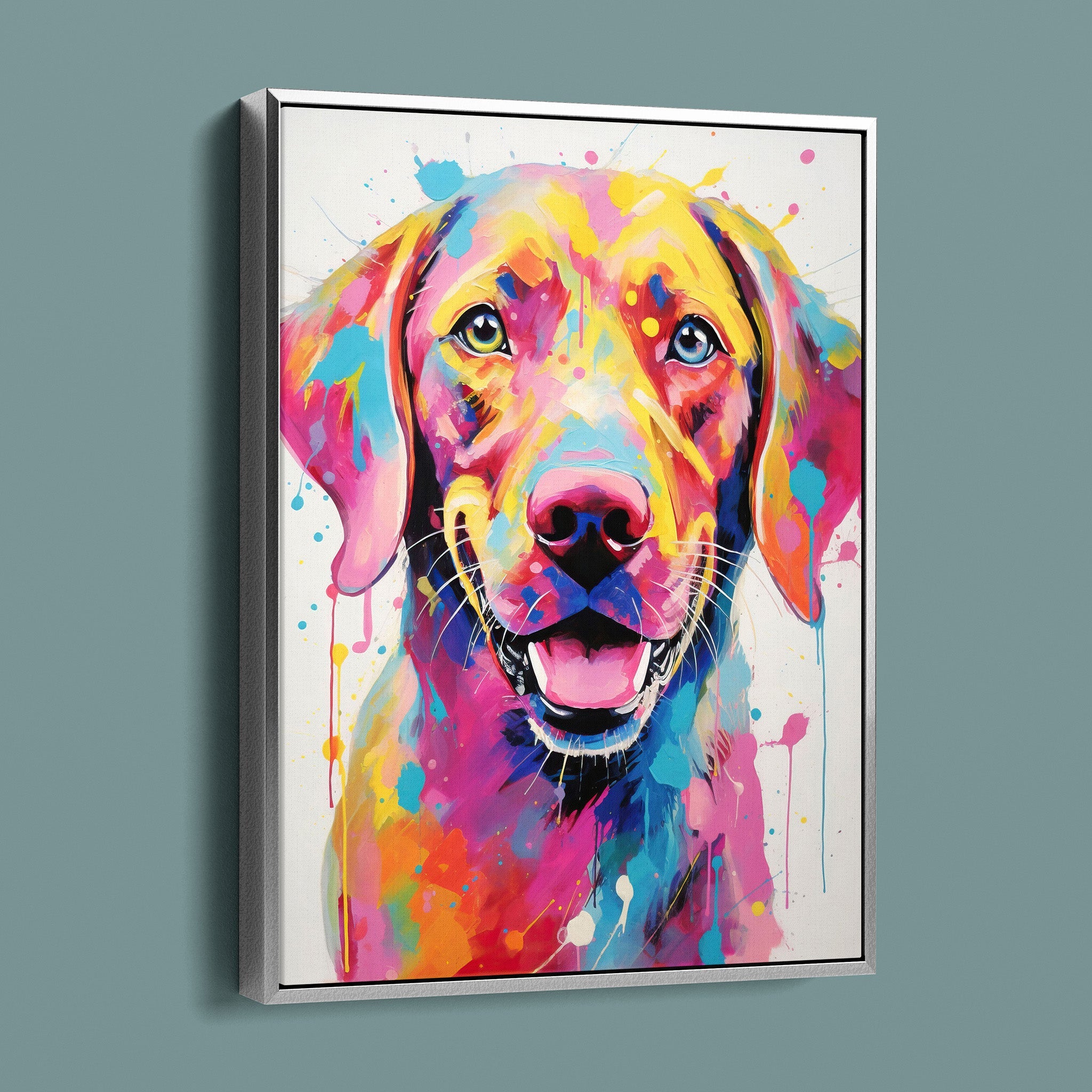 Bold Painted Lab - Colorful Happy Dog