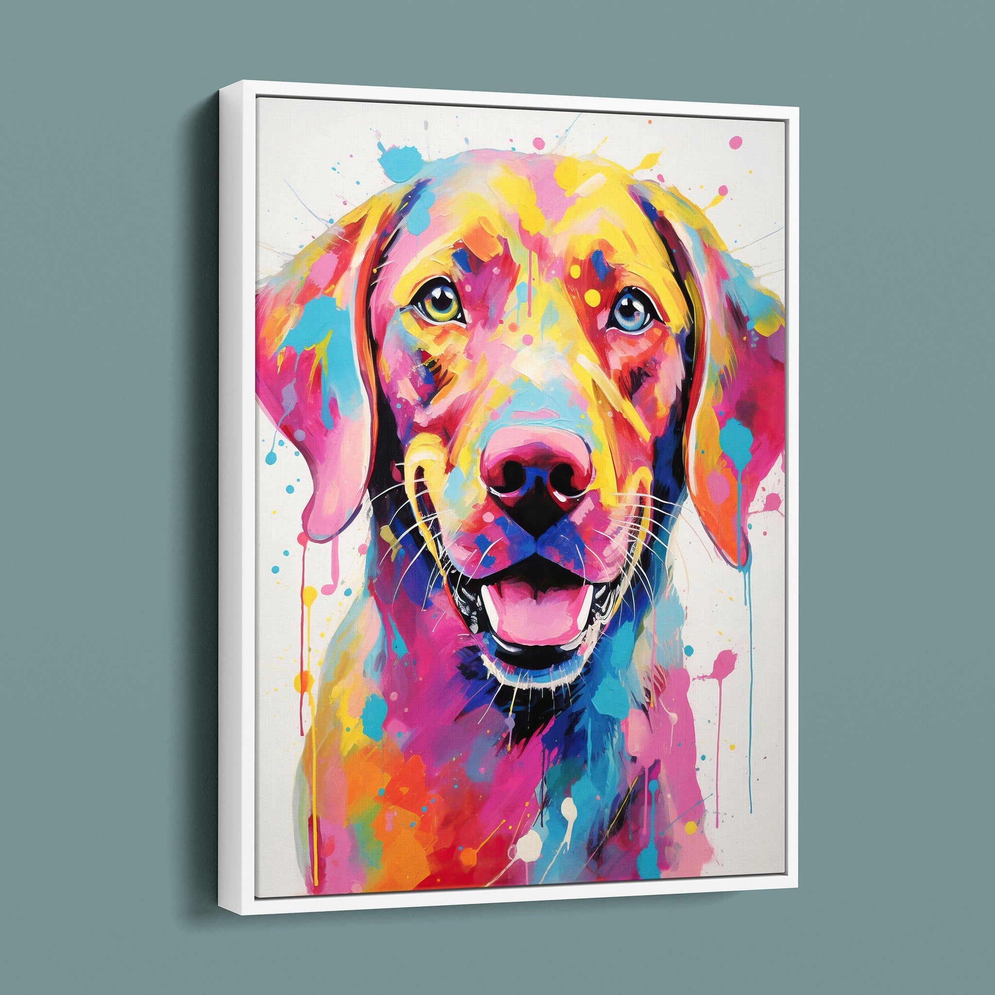 Bold Painted Lab - Colorful Happy Dog