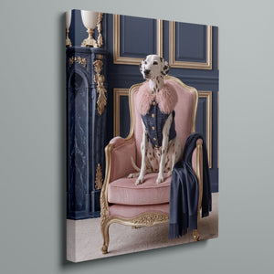 La Belle Dalmatienne stretched gallery-wrap canvas, front view