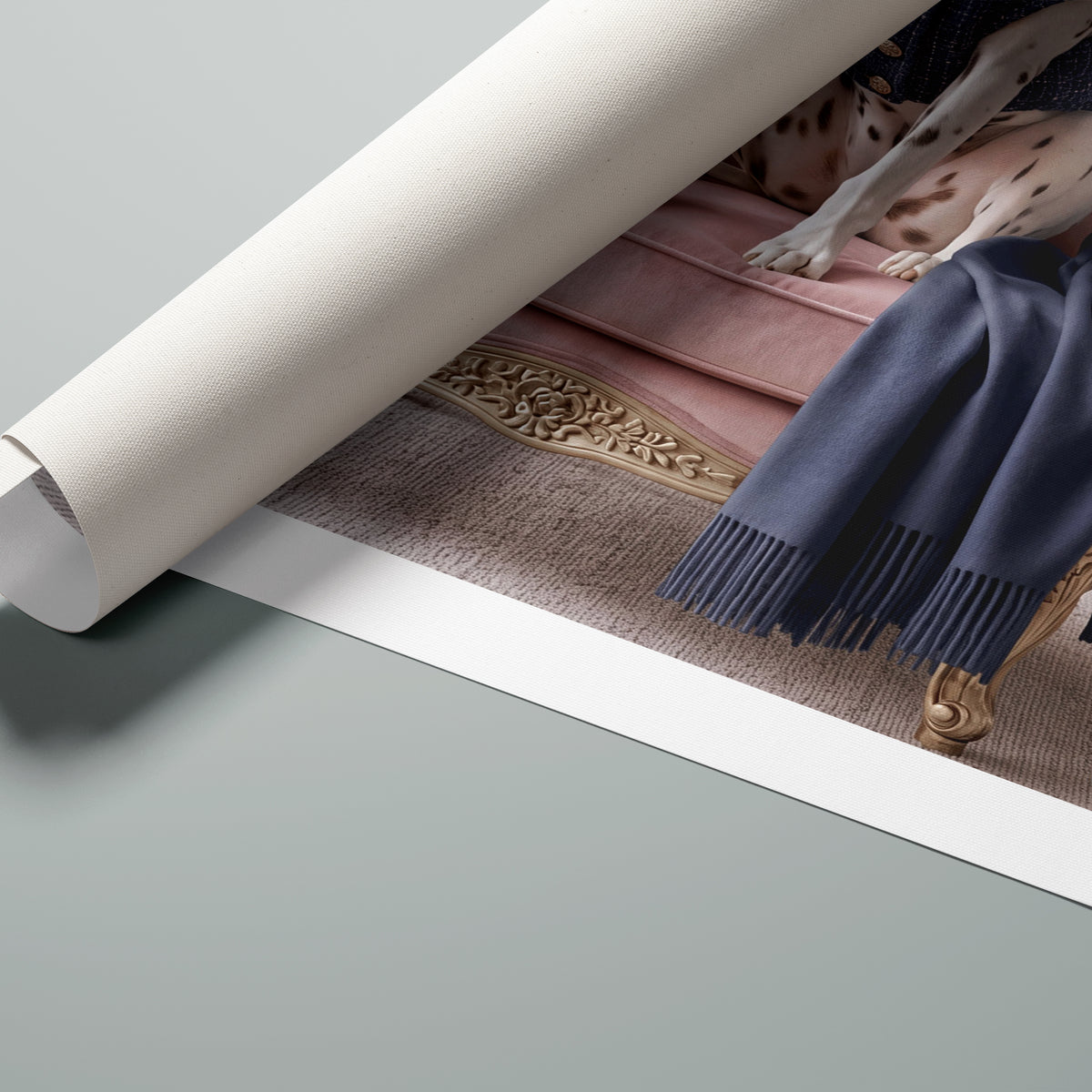 La Belle Dalmatienne rolled canvas print, alternate view