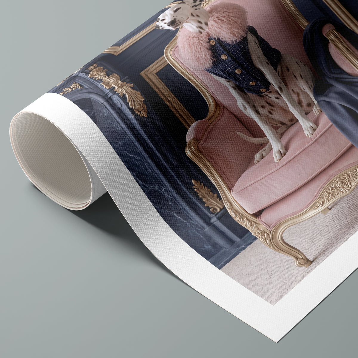 La Belle Dalmatienne rolled canvas print, alternate view