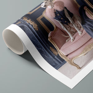 La Belle Dalmatienne rolled canvas print, alternate view