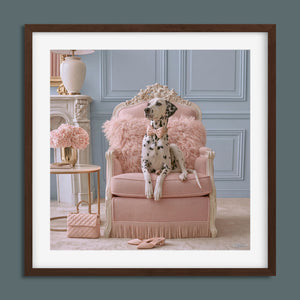 Dutchess framed fine art paper print in a dark walnut frame