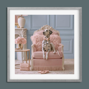Dutchess framed fine art paper print in a silver frame
