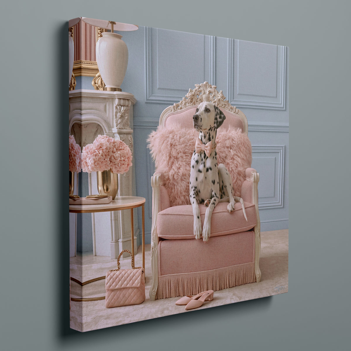 Dutchess stretched gallery-wrap canvas, front view