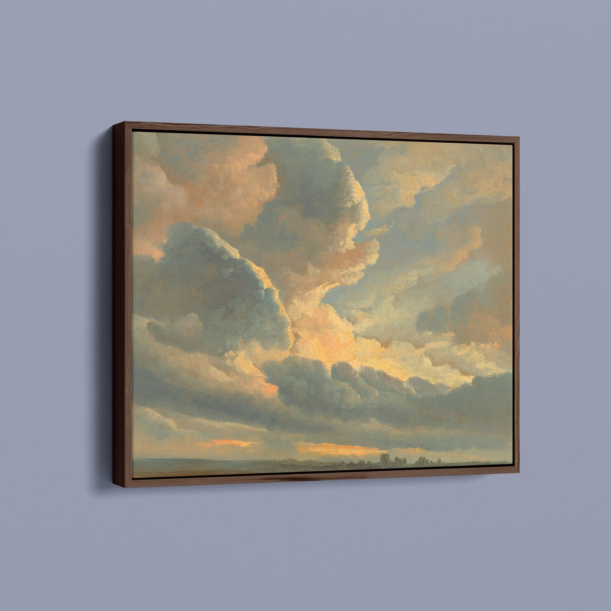 Study of Clouds with a Sunset near Rome by Simon Alexandre Clément Denis