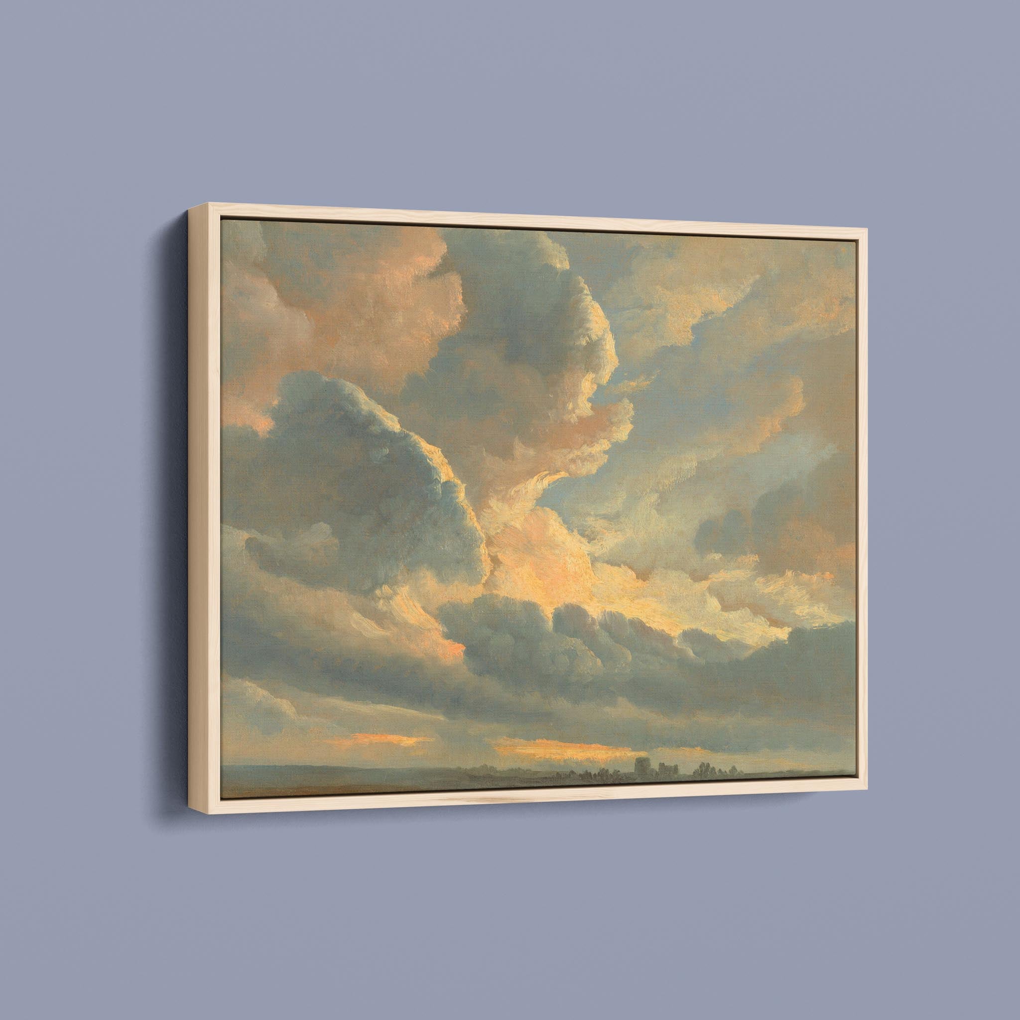 Study of Clouds with a Sunset near Rome by Simon Alexandre Clément Denis