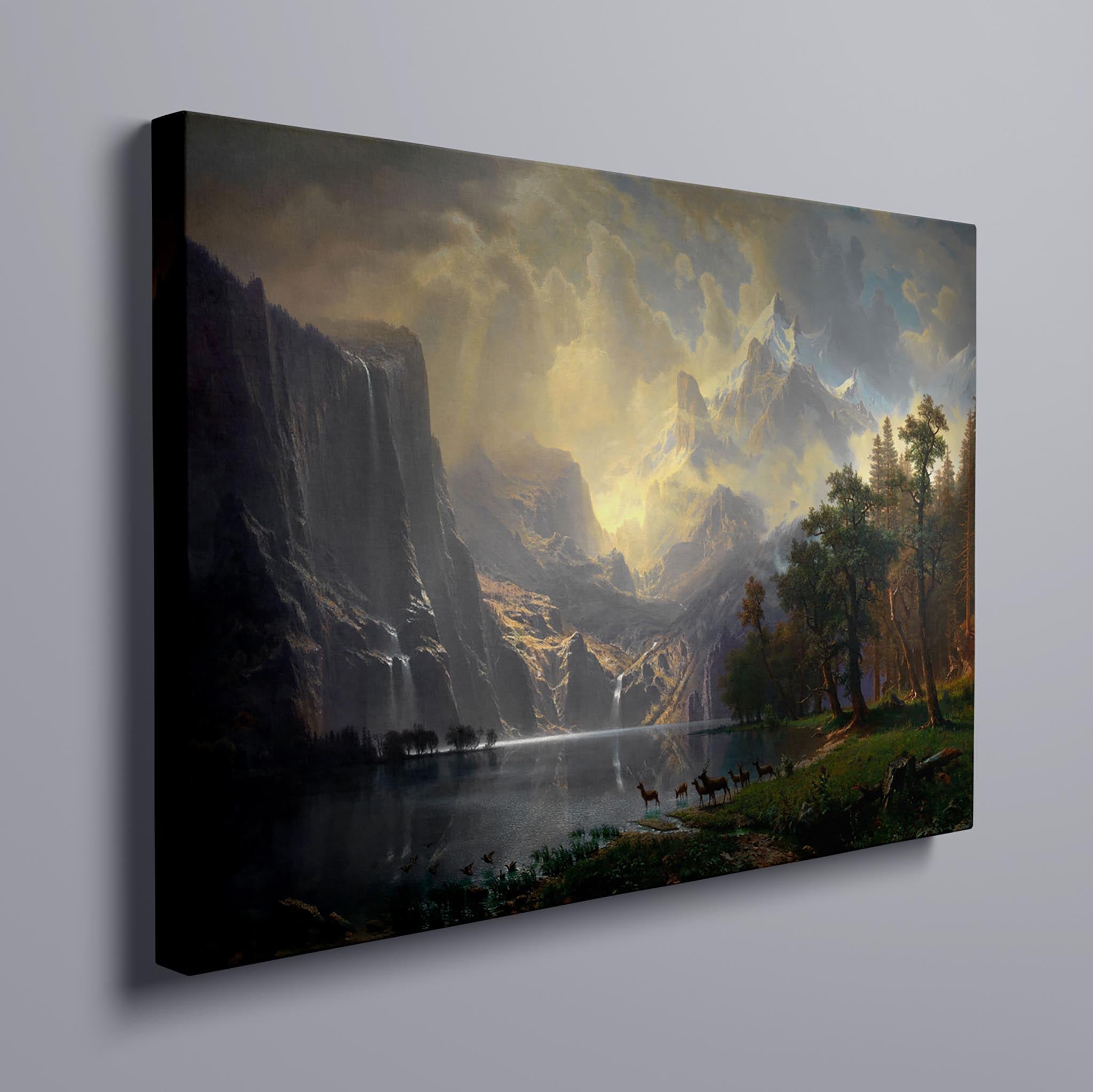 Among the Sierra Nevada Mountains - 1868 by Albert Bierstadt