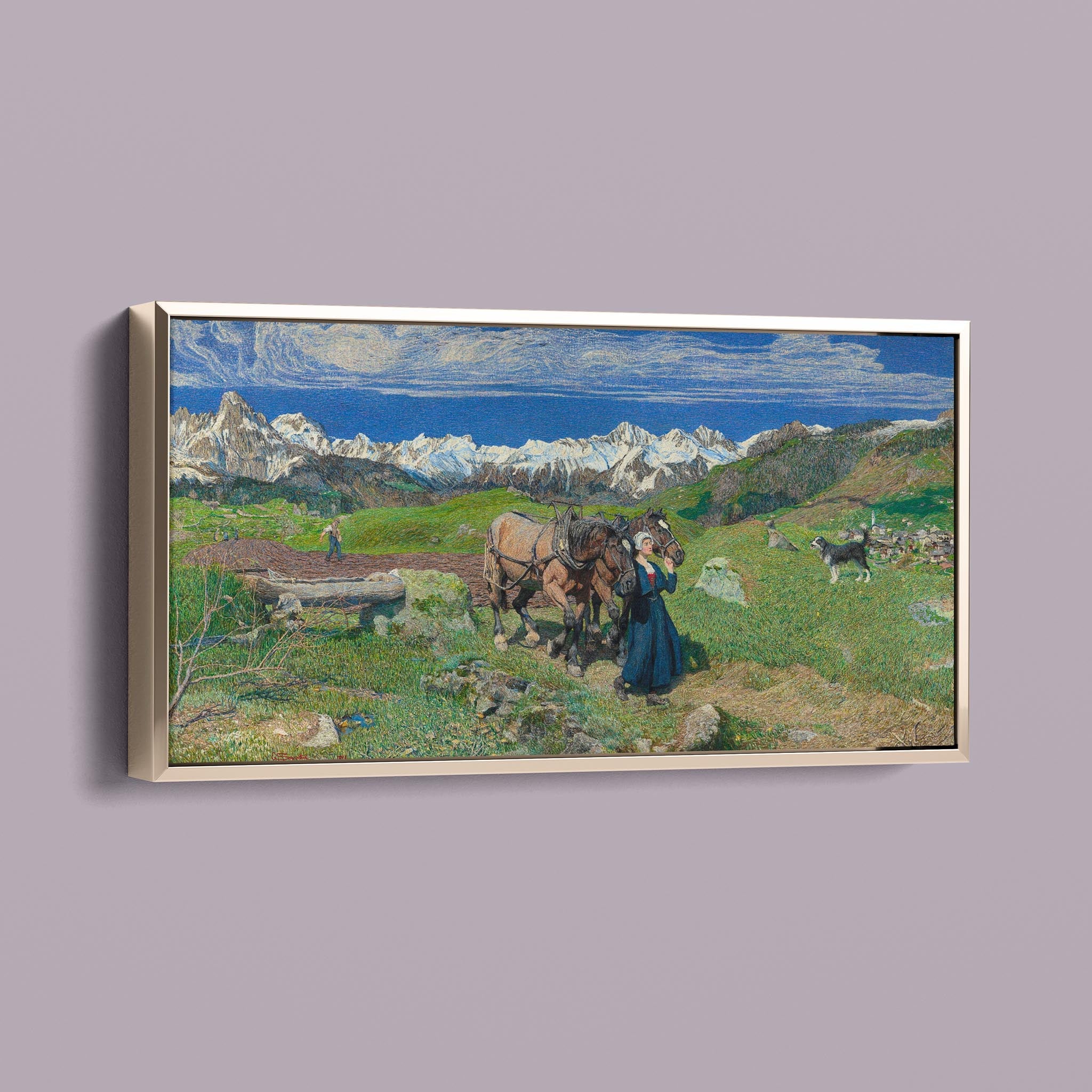 Spring in the Alps 1897 by Giovanni Segantini