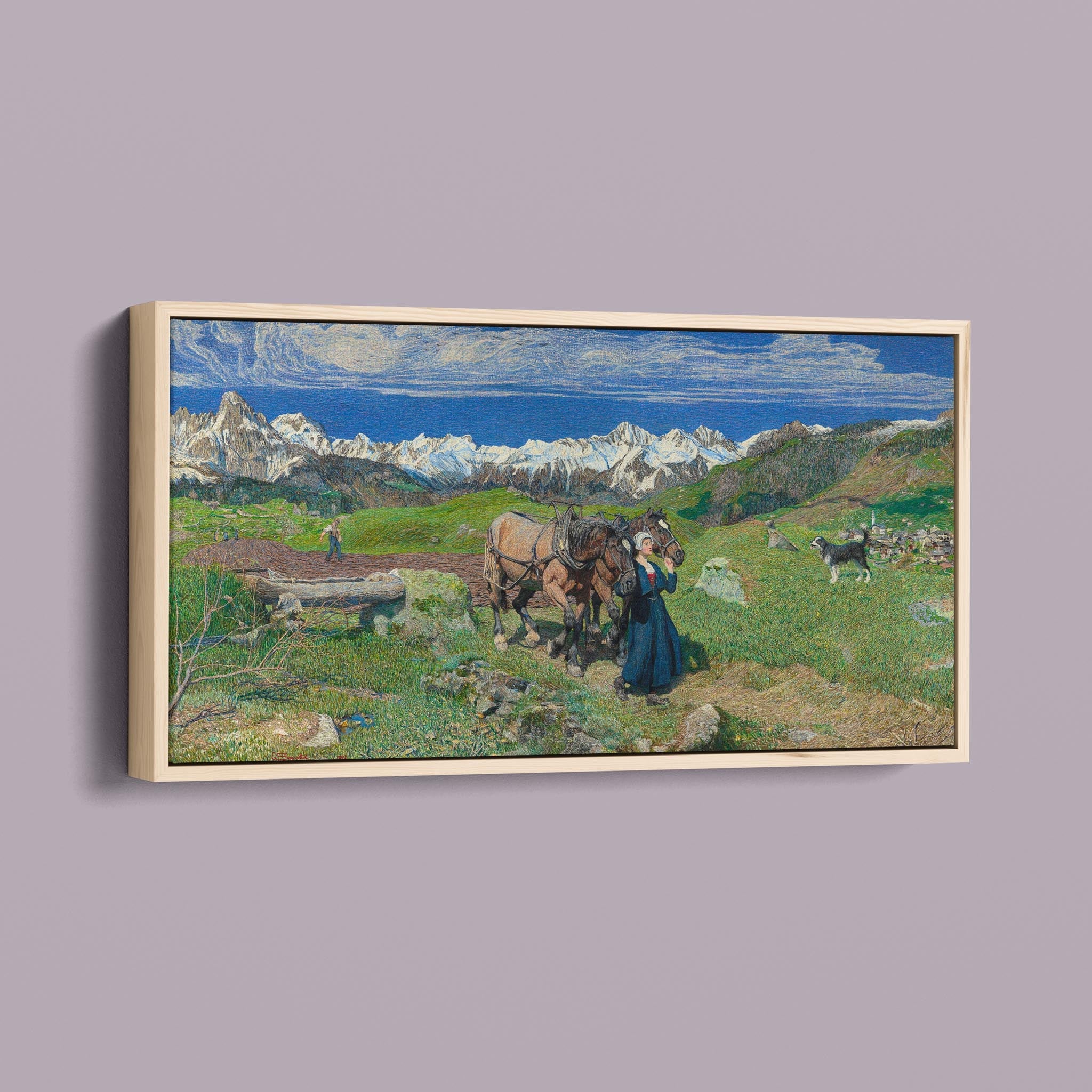 Spring in the Alps 1897 by Giovanni Segantini