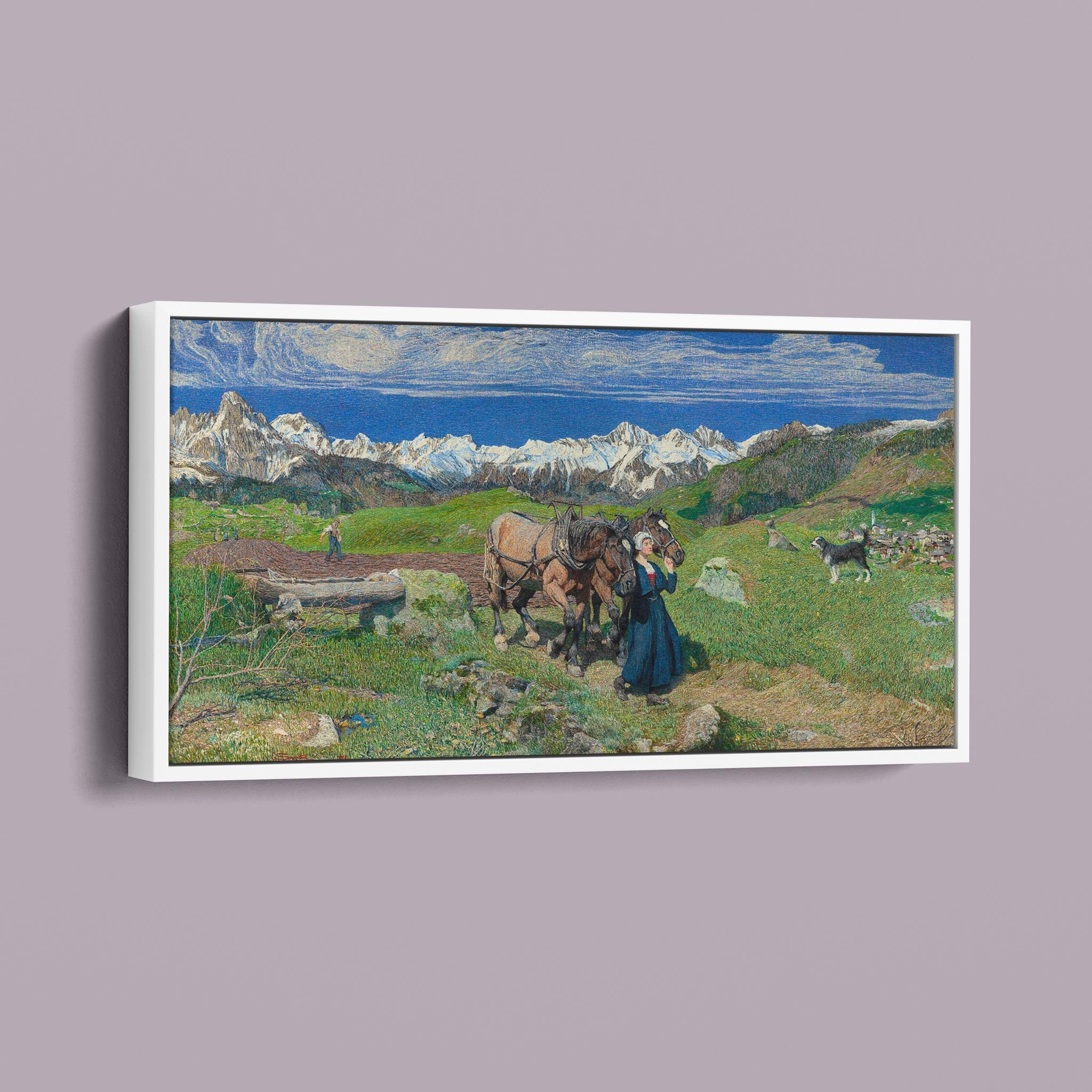 Spring in the Alps 1897 by Giovanni Segantini