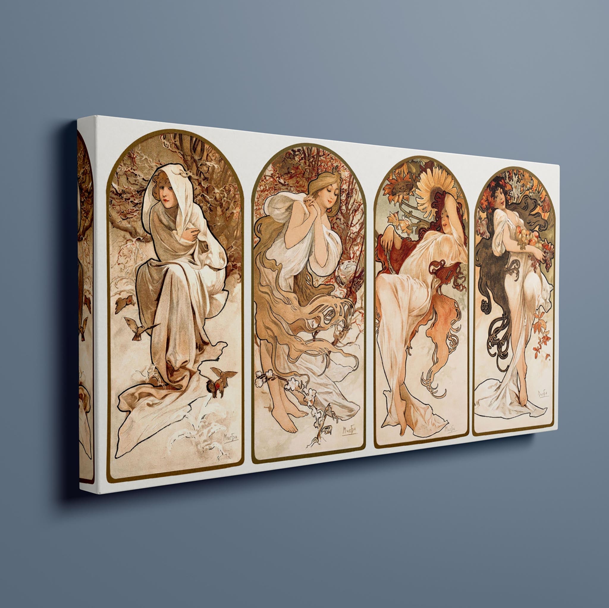 The Seasons by Alphonse Mucha - Iconic Art Nouveau Panels – ROYAL