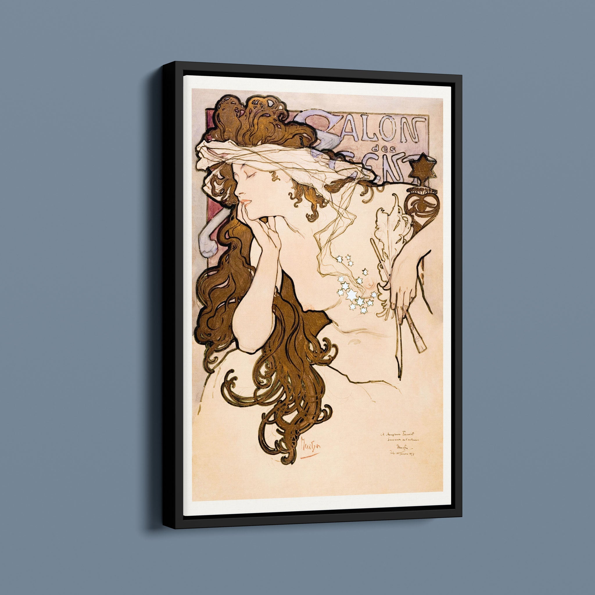 Salon des Cent Poster - Vintage Alphonse Mucha Advert Print by Alphonse Mucha