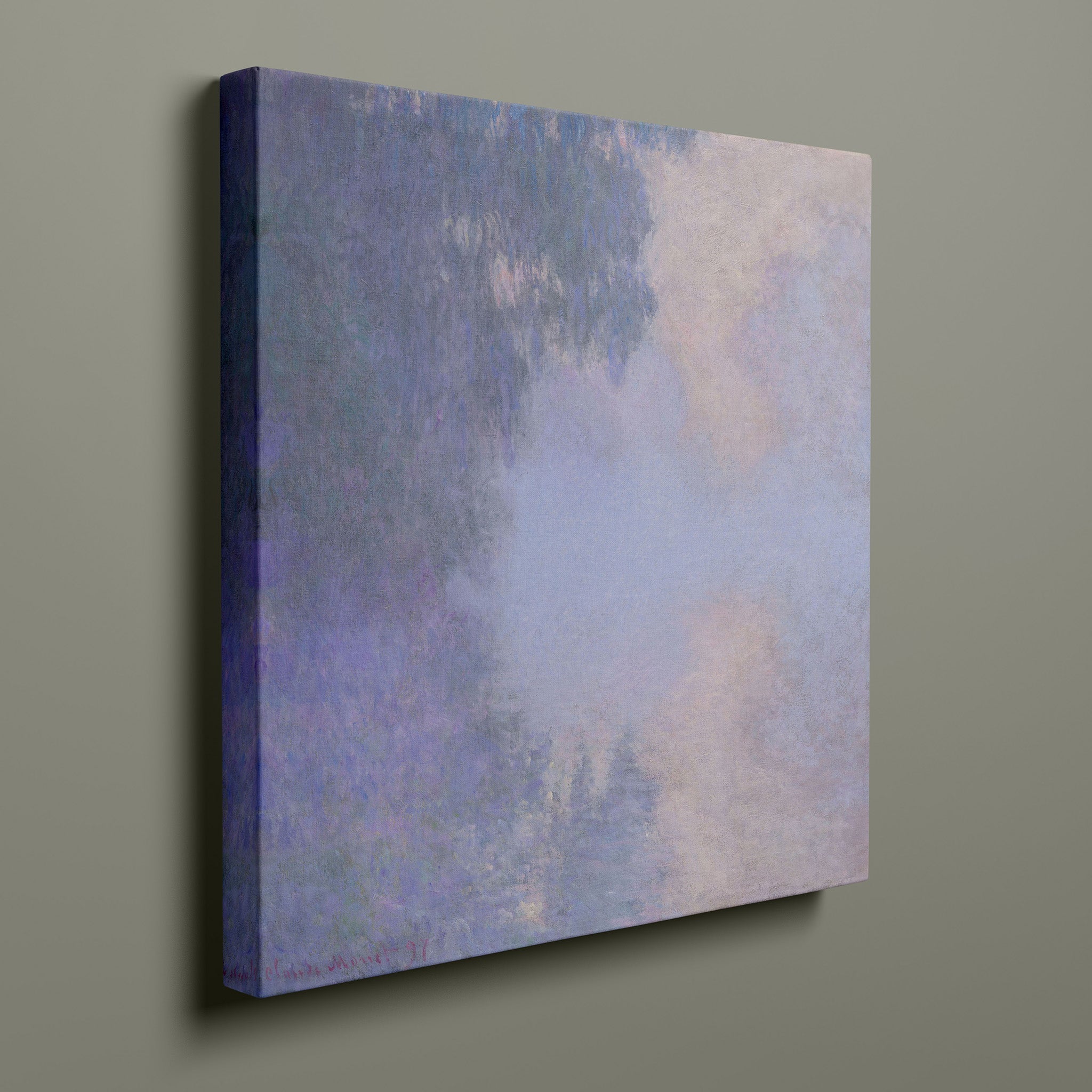 Branch of the Seine near Giverny - Mist by Claude Monet - Vintage