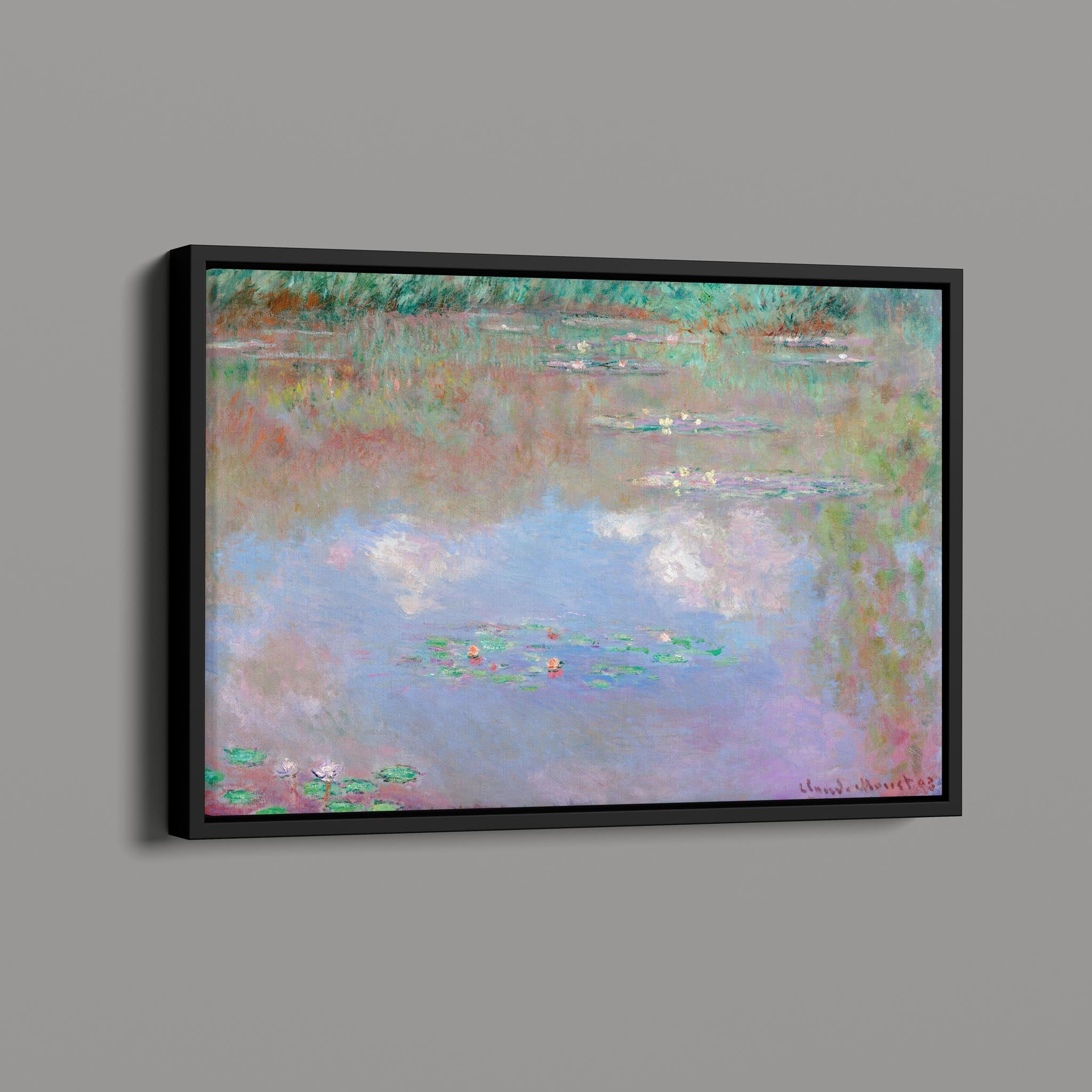 Water Lilies Reflecting Sky And Clouds by Claude Monet