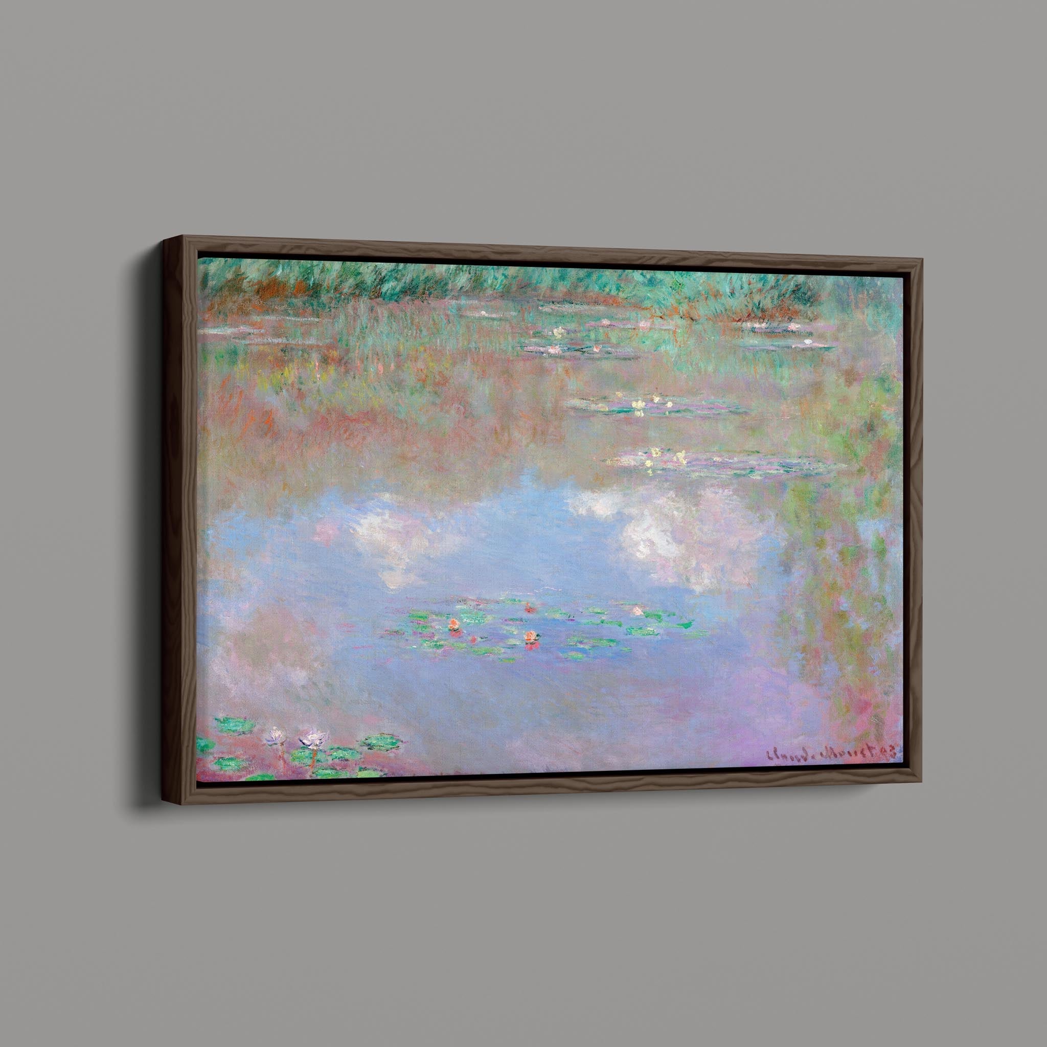 Water Lilies Reflecting Sky And Clouds by Claude Monet