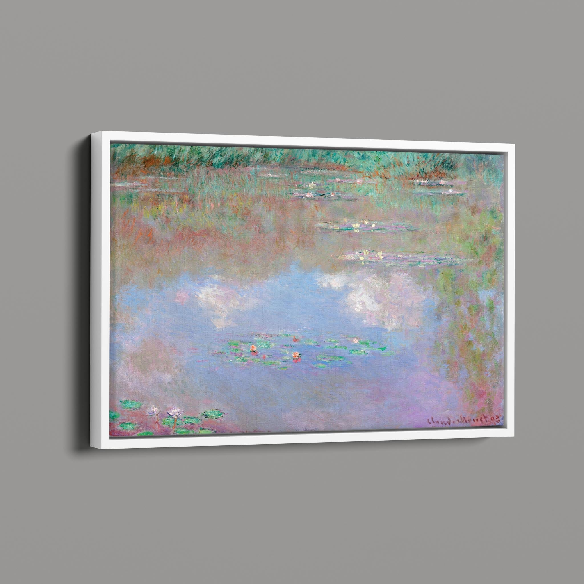 Water Lilies Reflecting Sky And Clouds by Claude Monet