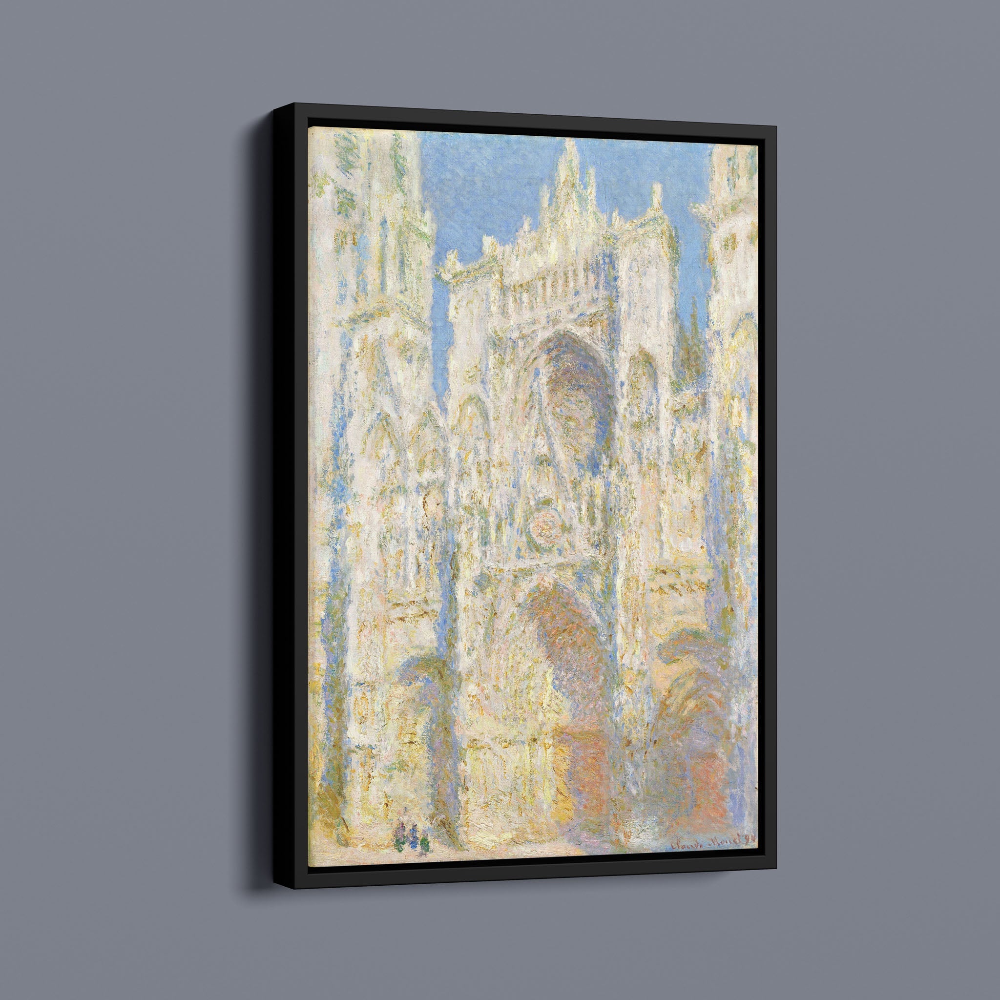 Rouen Cathedral West Façade - Sunlight - 1894 Claude Monet