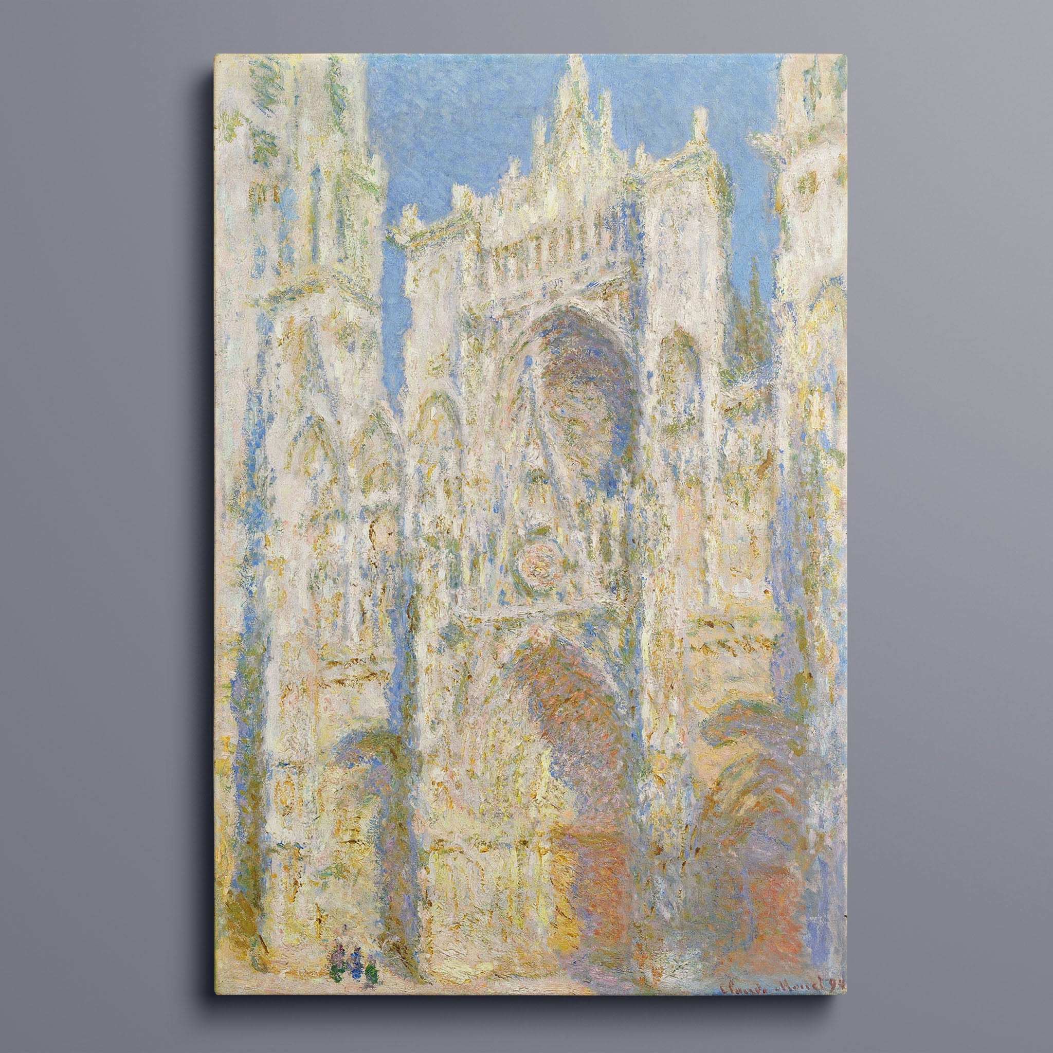 Rouen Cathedral West Façade - Sunlight - 1894 Claude Monet