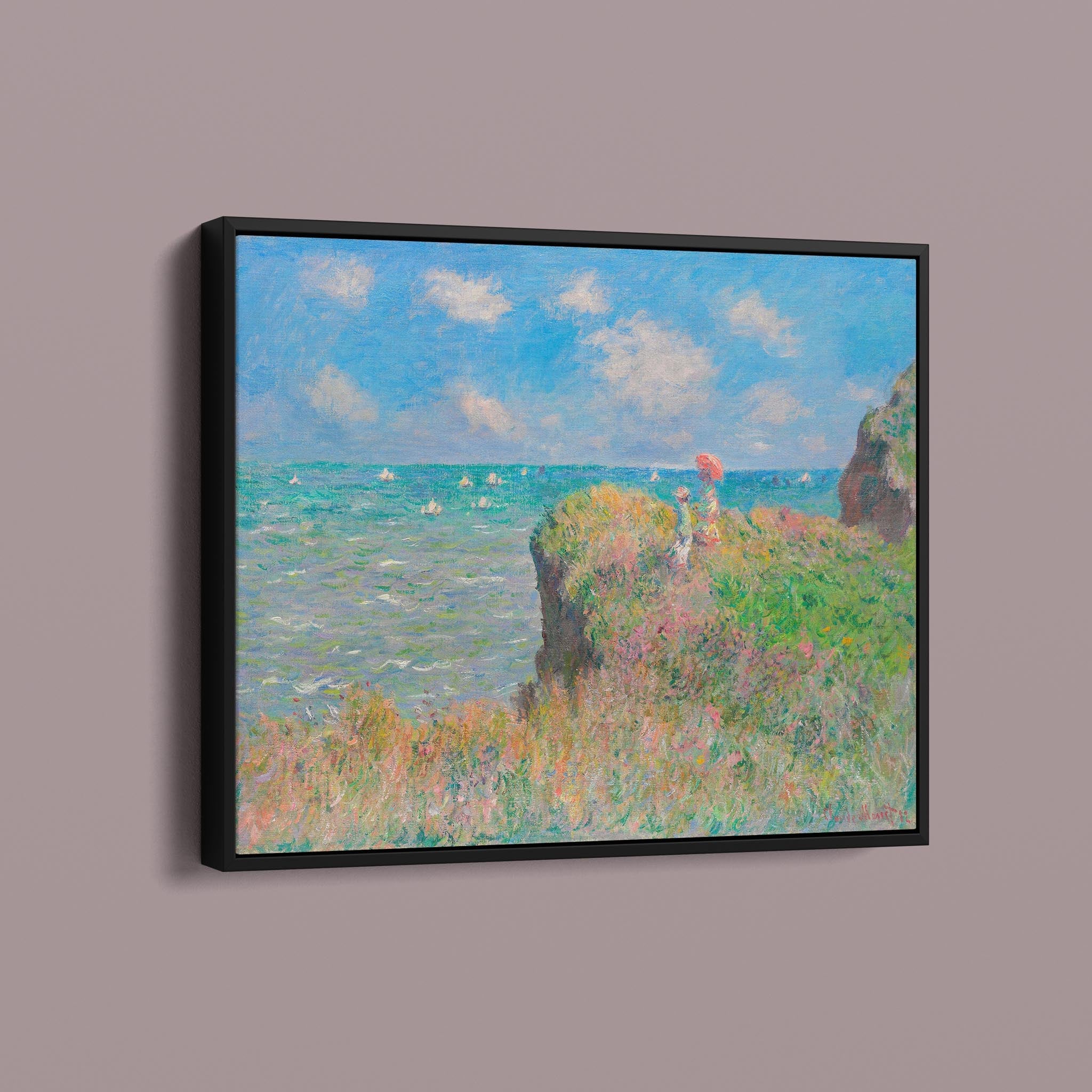 The Cliff Walk at Pourville by Claude Monet