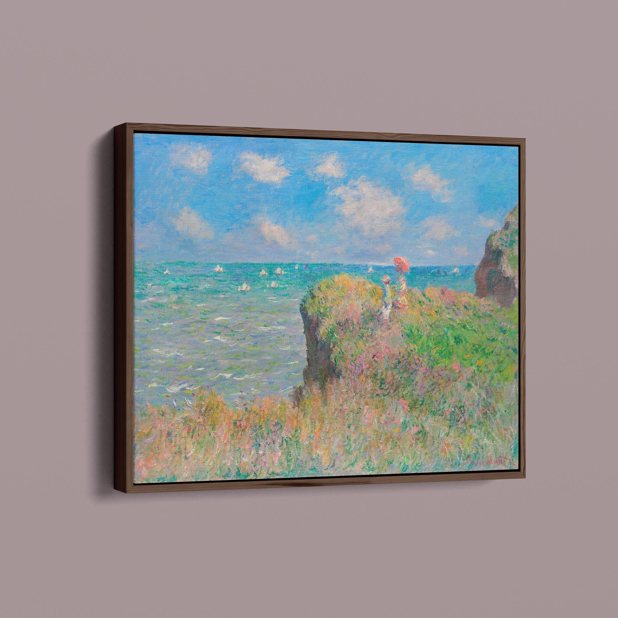 The Cliff Walk at Pourville by Claude Monet