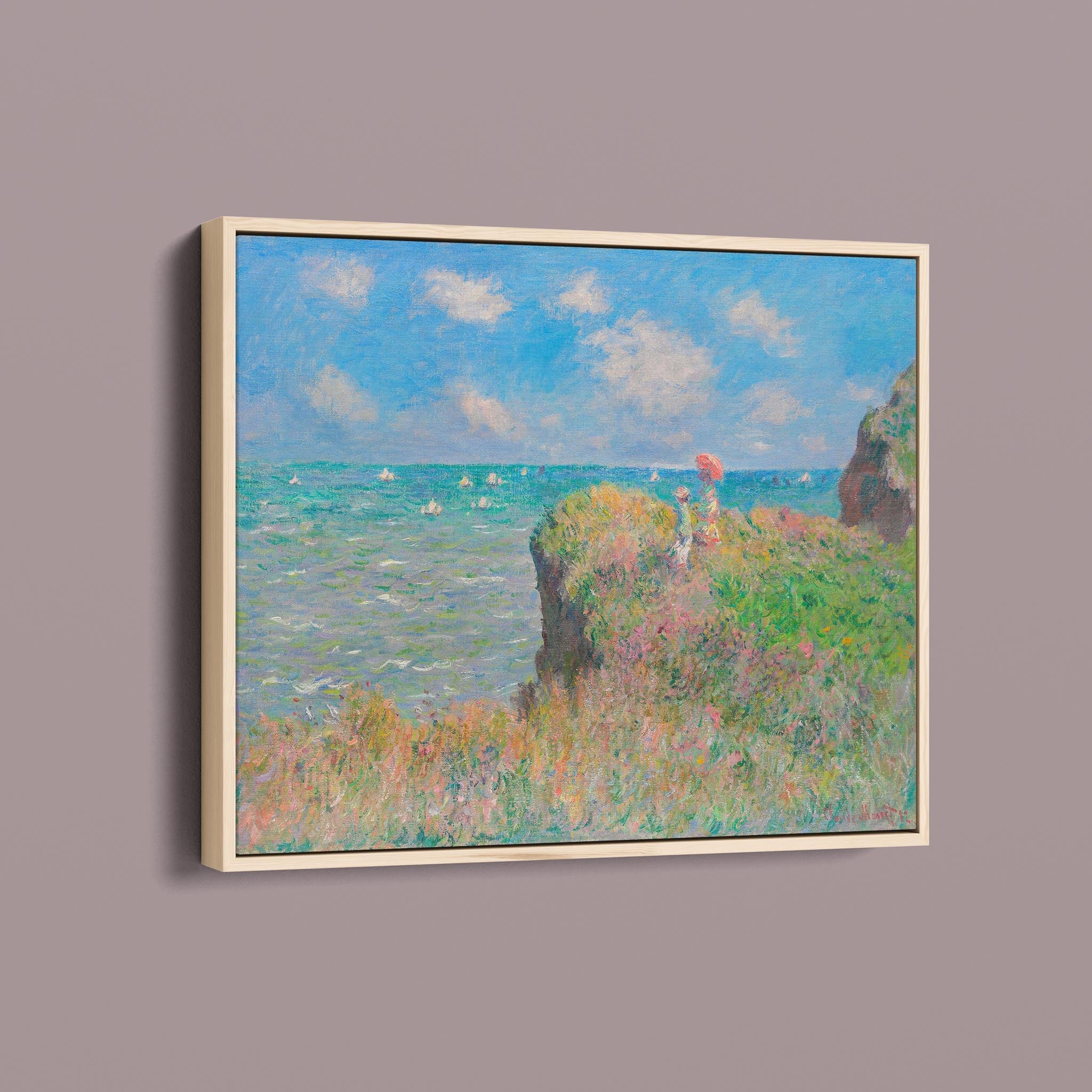 The Cliff Walk at Pourville by Claude Monet