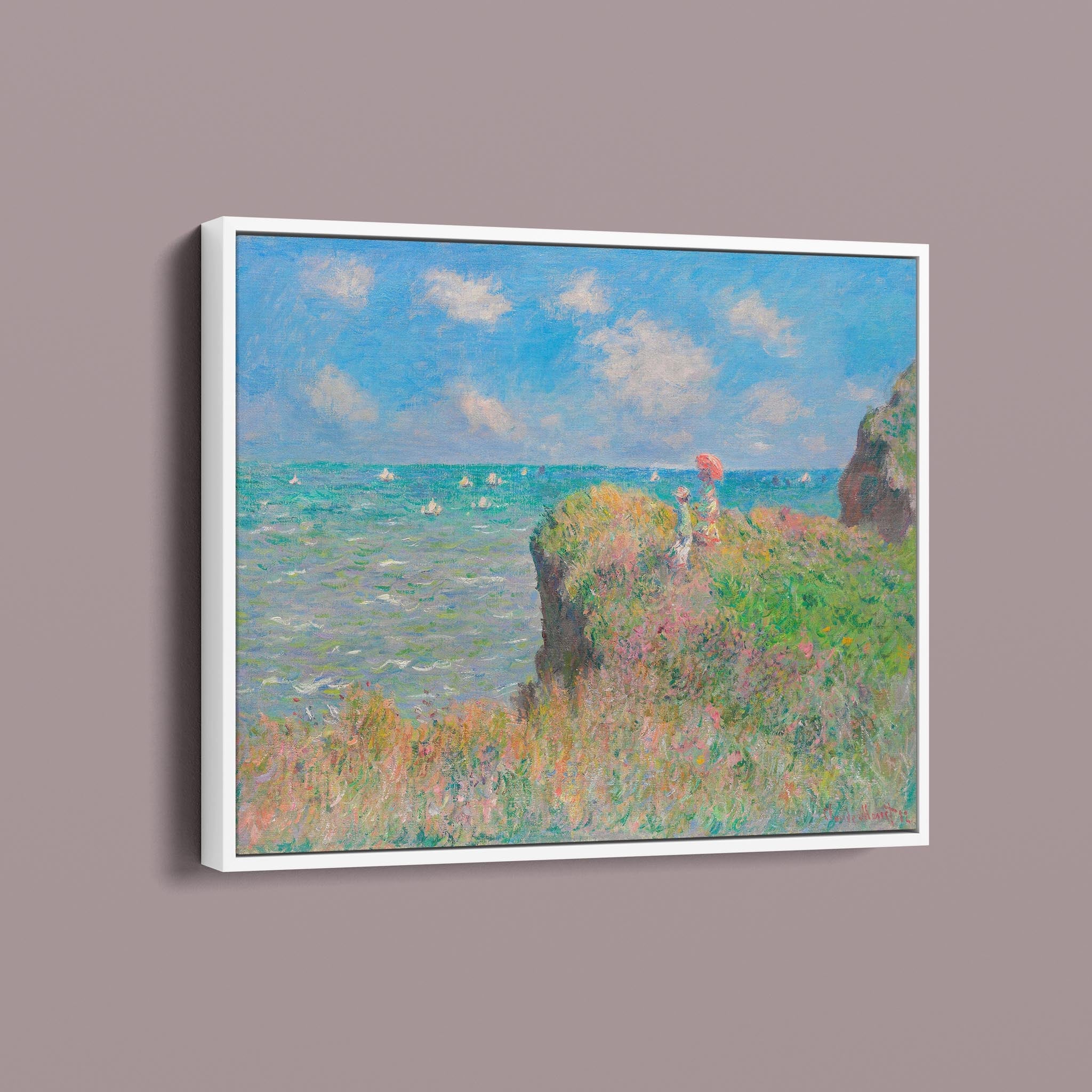 The Cliff Walk at Pourville by Claude Monet