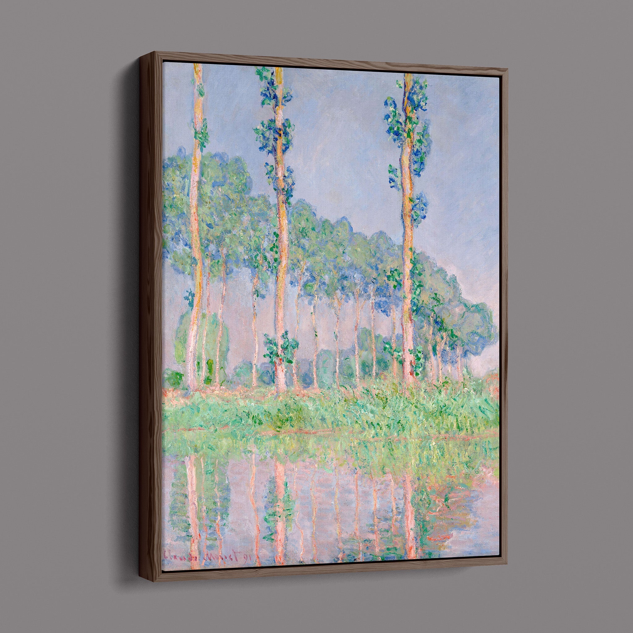 Poplars Pink Effect 1891 by Claude Monet