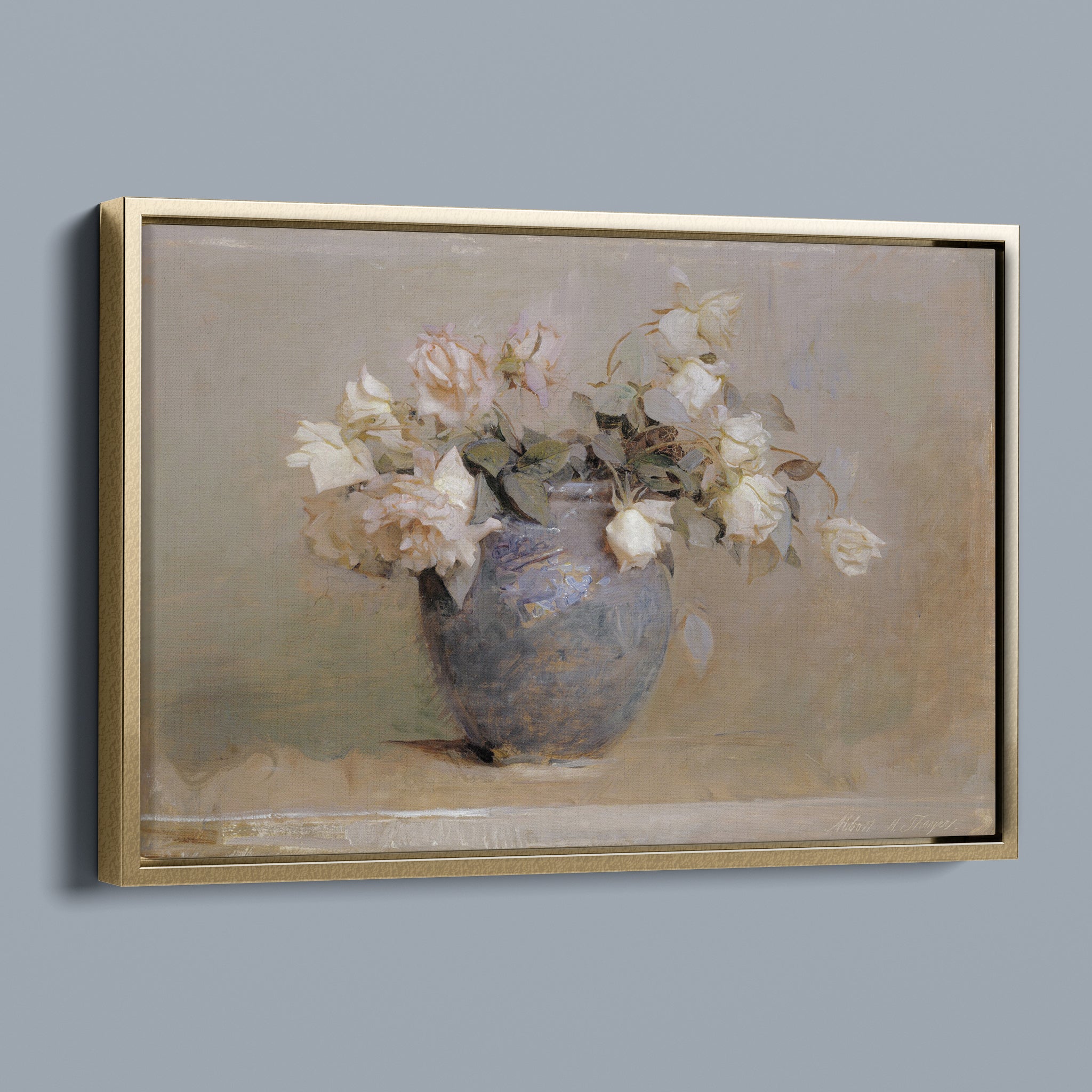 Roses 1890 by Abbott Handerson Thayer (Patina Edition)