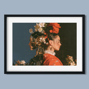 Two Natures framed fine art paper print in a black frame