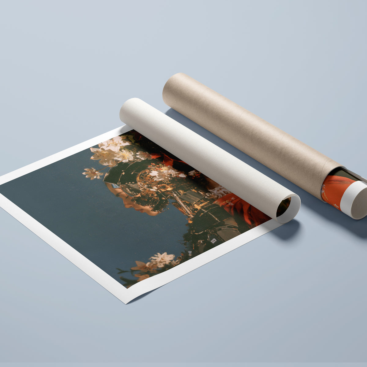 Two Natures rolled canvas print