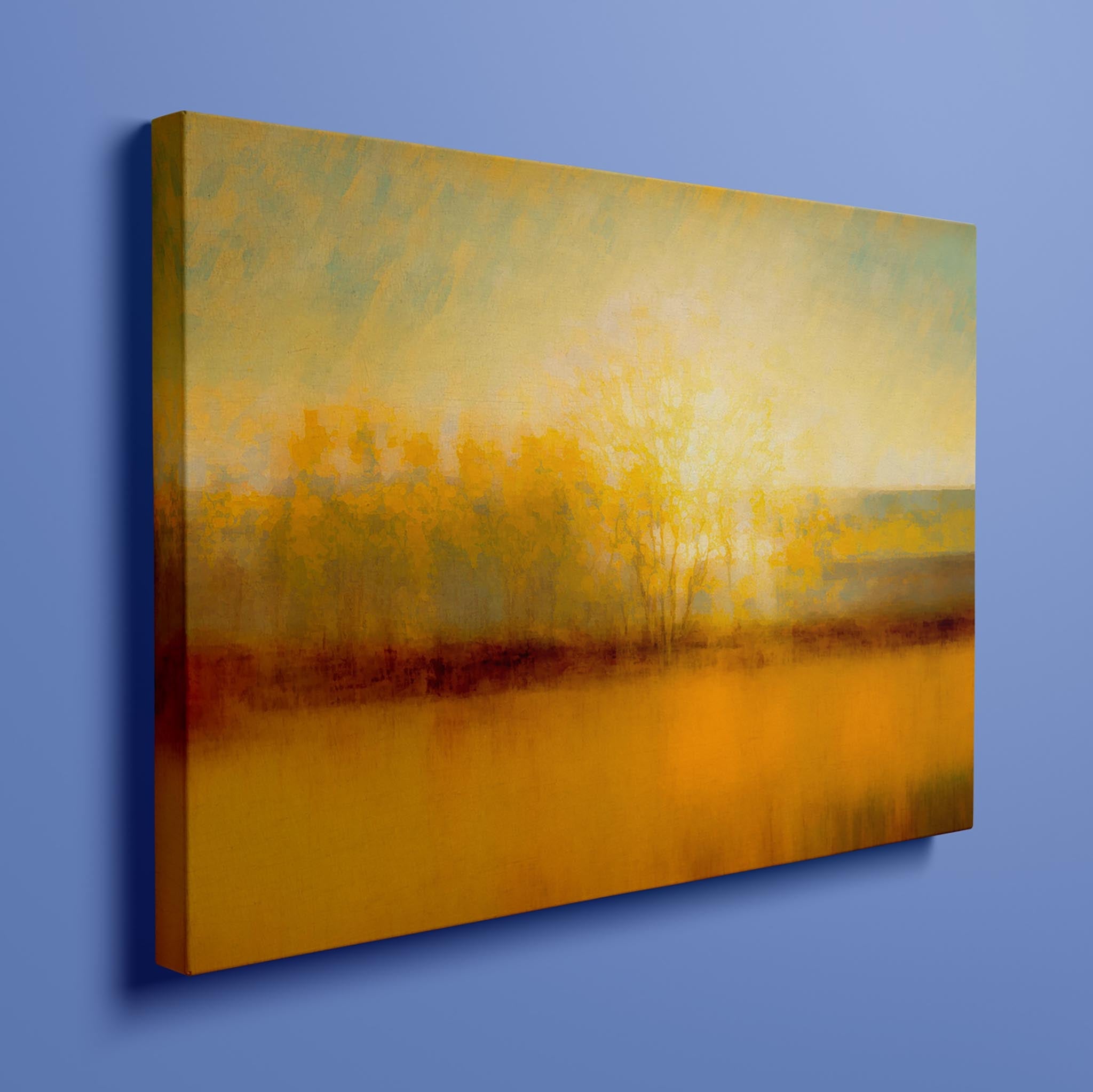 Tree of Light - Ethereal Abstract Landscape Art for Tranquil