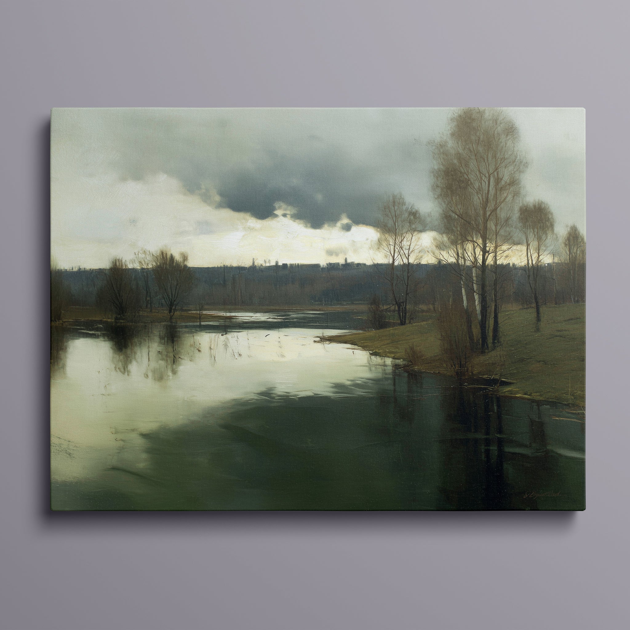 Overcast River Bend