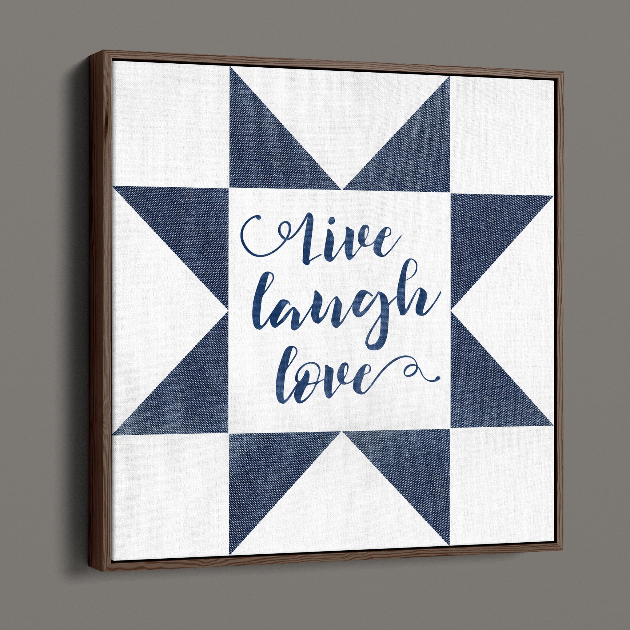 Live Laugh Love - Quilt Block