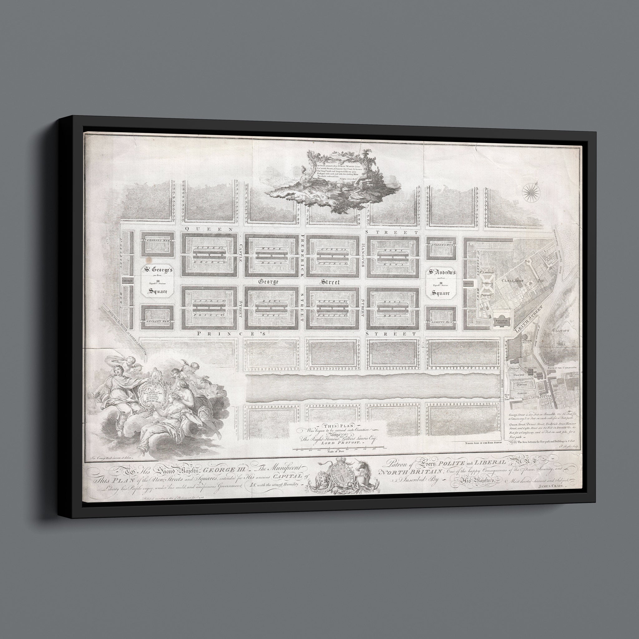 Edinburgh New Town Plan 1767