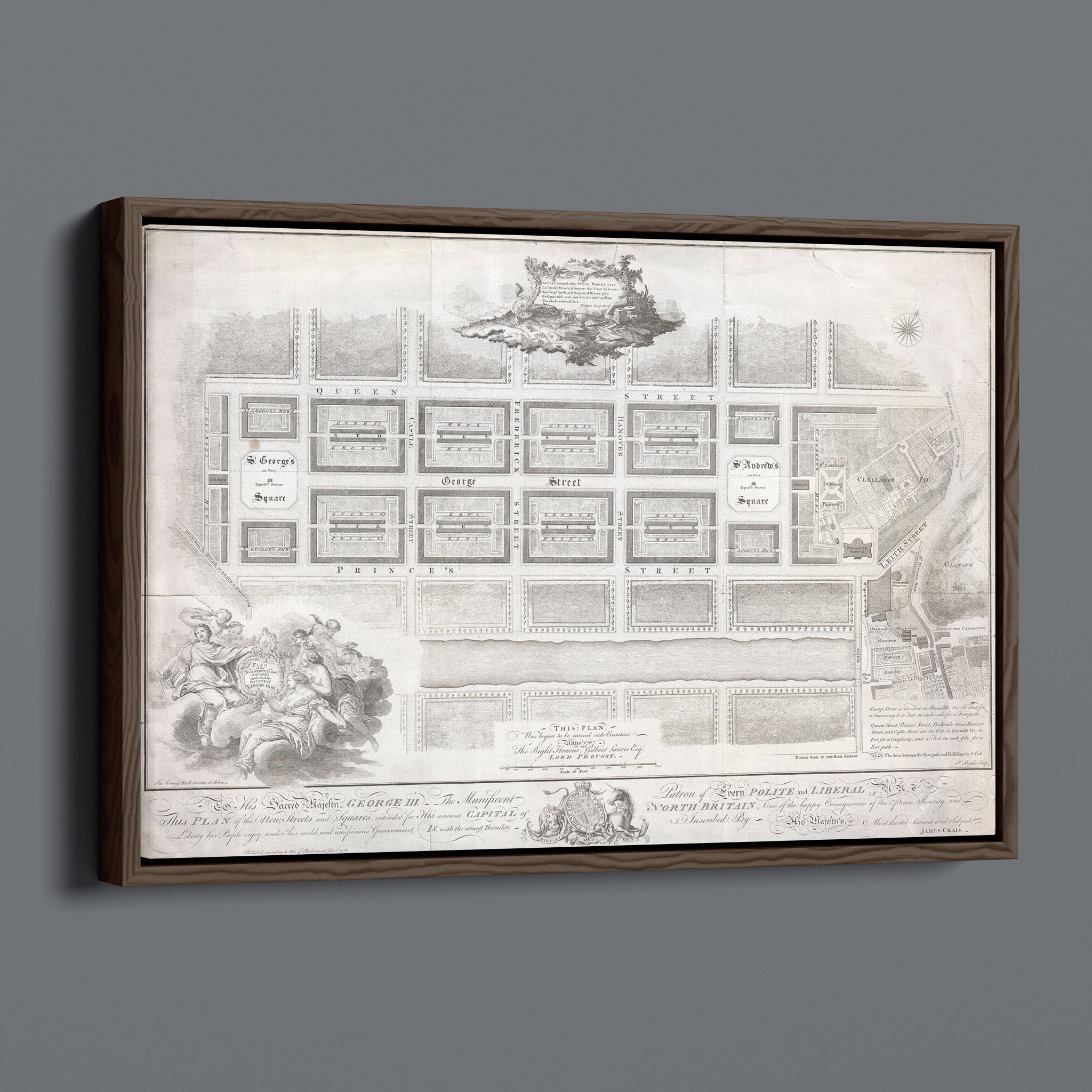 Edinburgh New Town Plan 1767