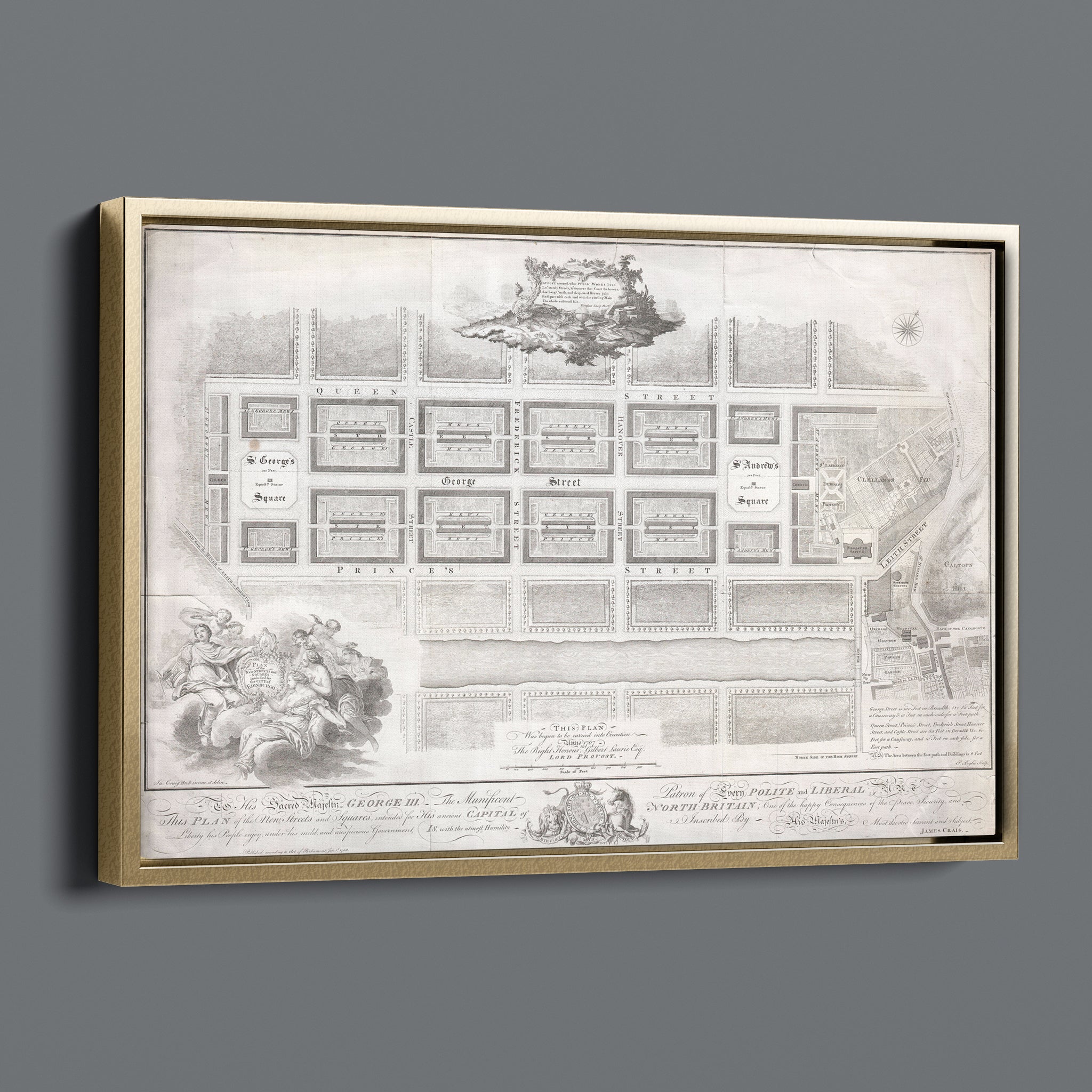 Edinburgh New Town Plan 1767