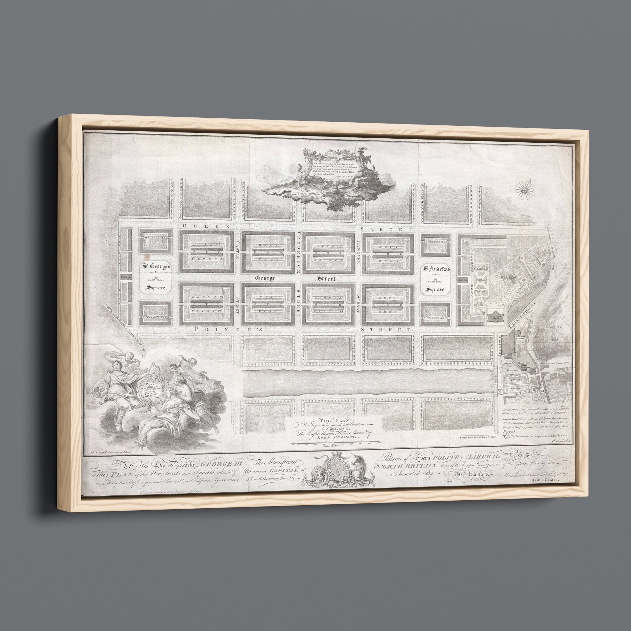 Edinburgh New Town Plan 1767