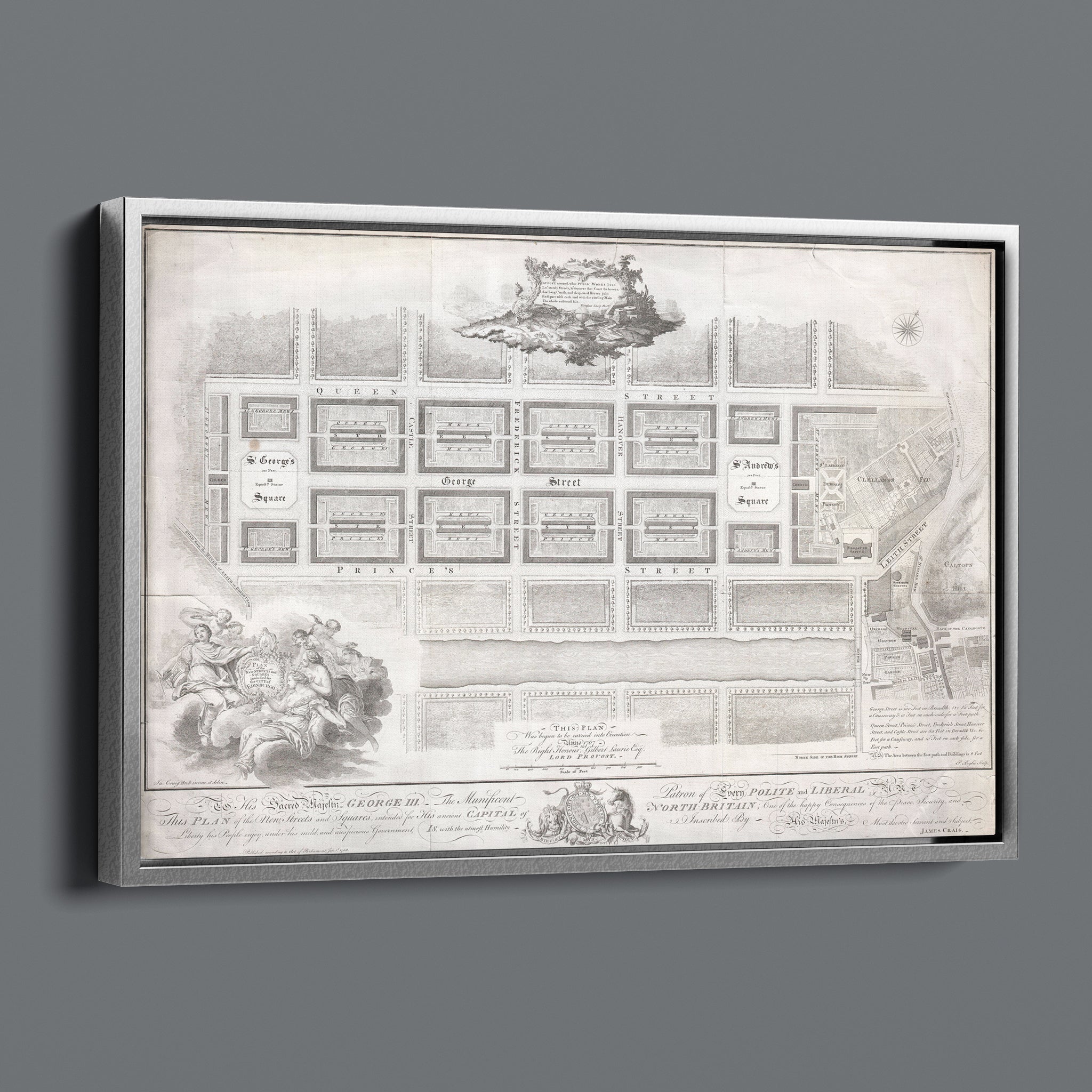 Edinburgh New Town Plan 1767